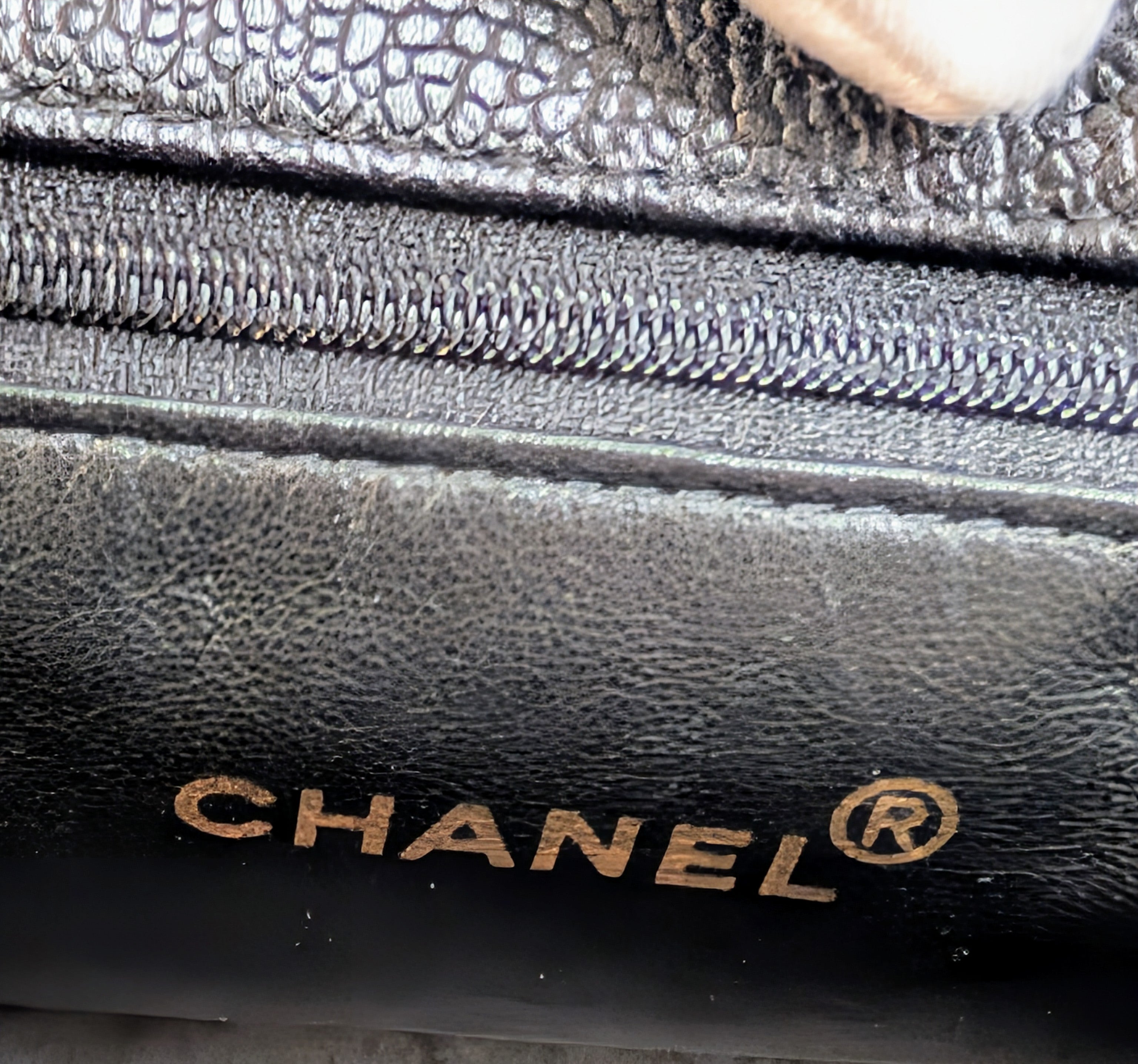 Chanel Vintage Black Quilted Caviar Grand Shopping Tote (GST), 24K gold plated