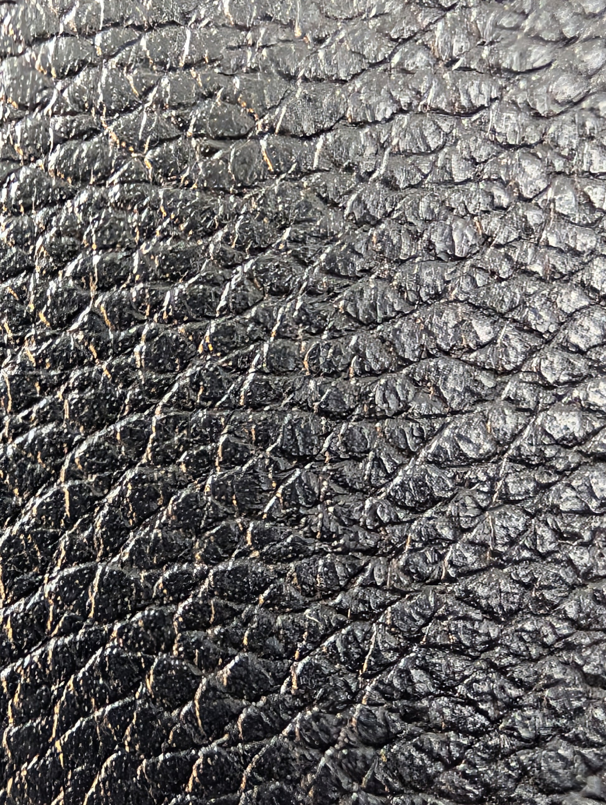 Louis Vuitton Black Grained Leather Twist Wallet on Chain (WOC)