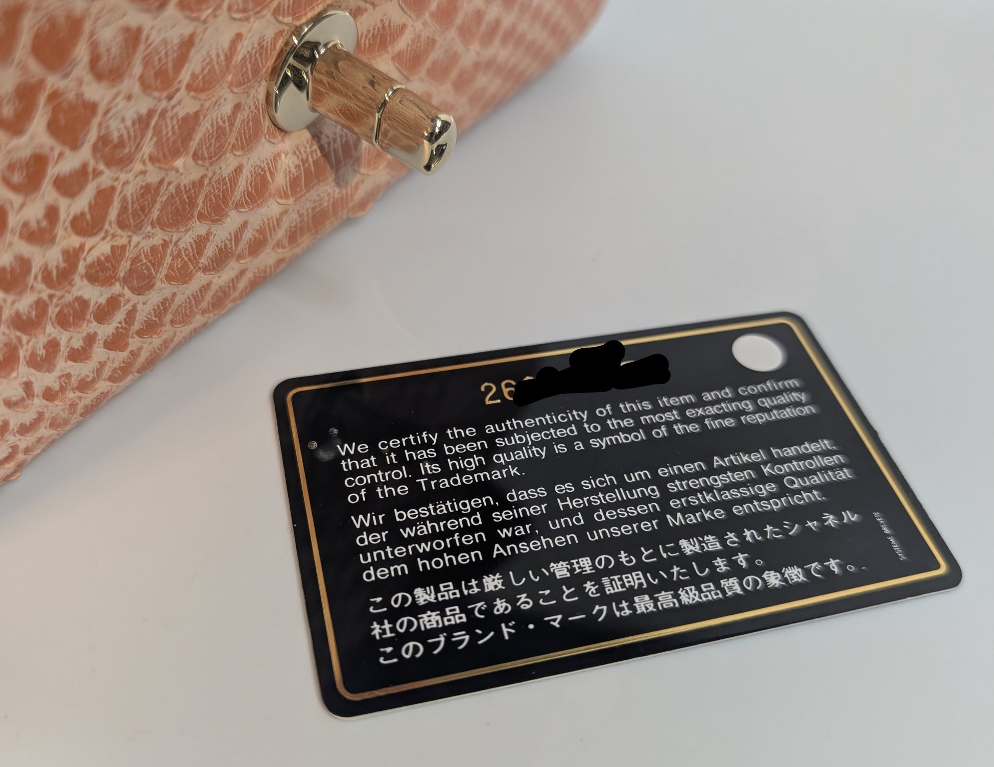 Chanel Rare Salmon Pink Mini Rectangular Classic Flap Bag in Python Leather