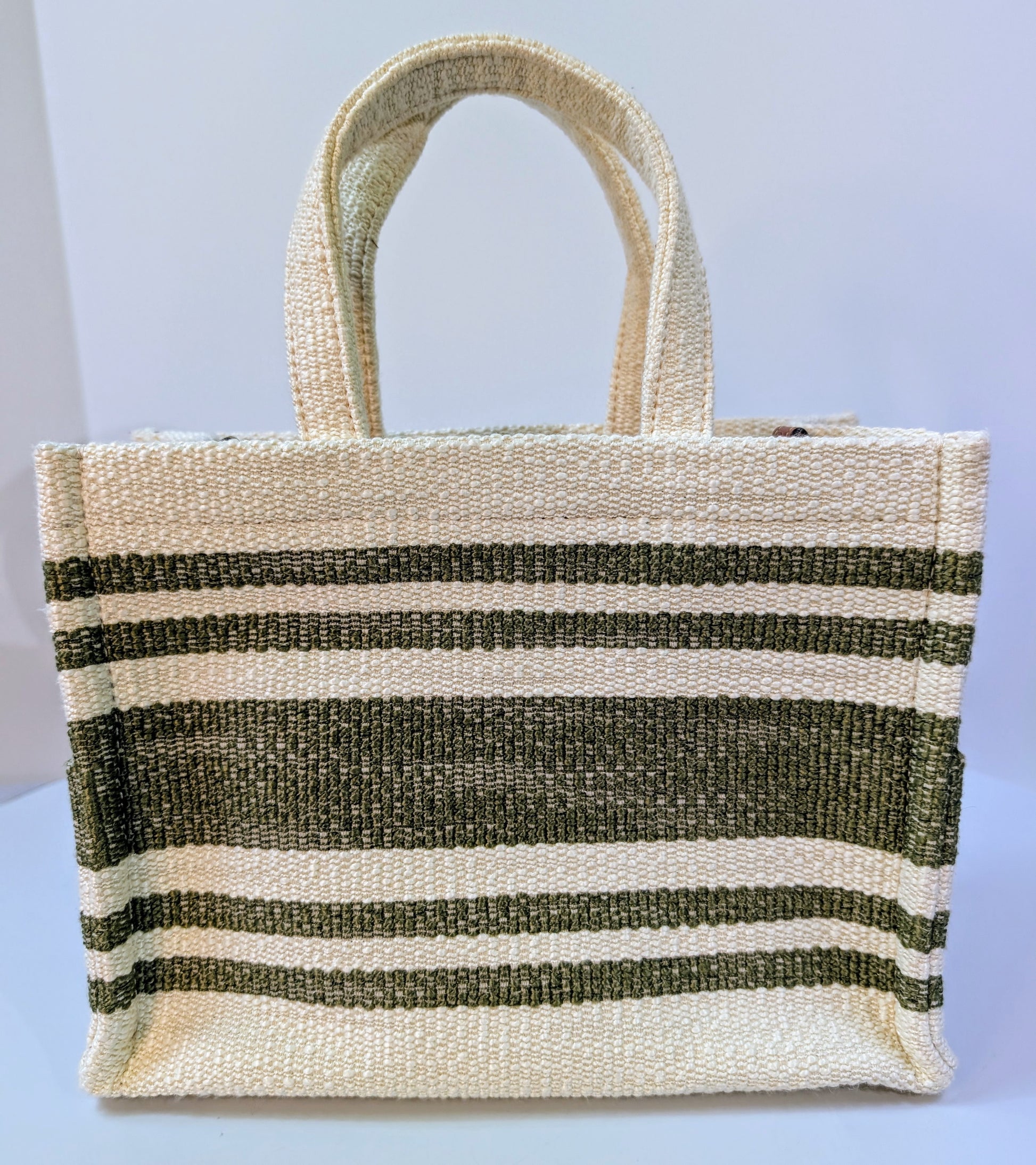 Celine Green Vertical Cabas Triomphe Tote Bag