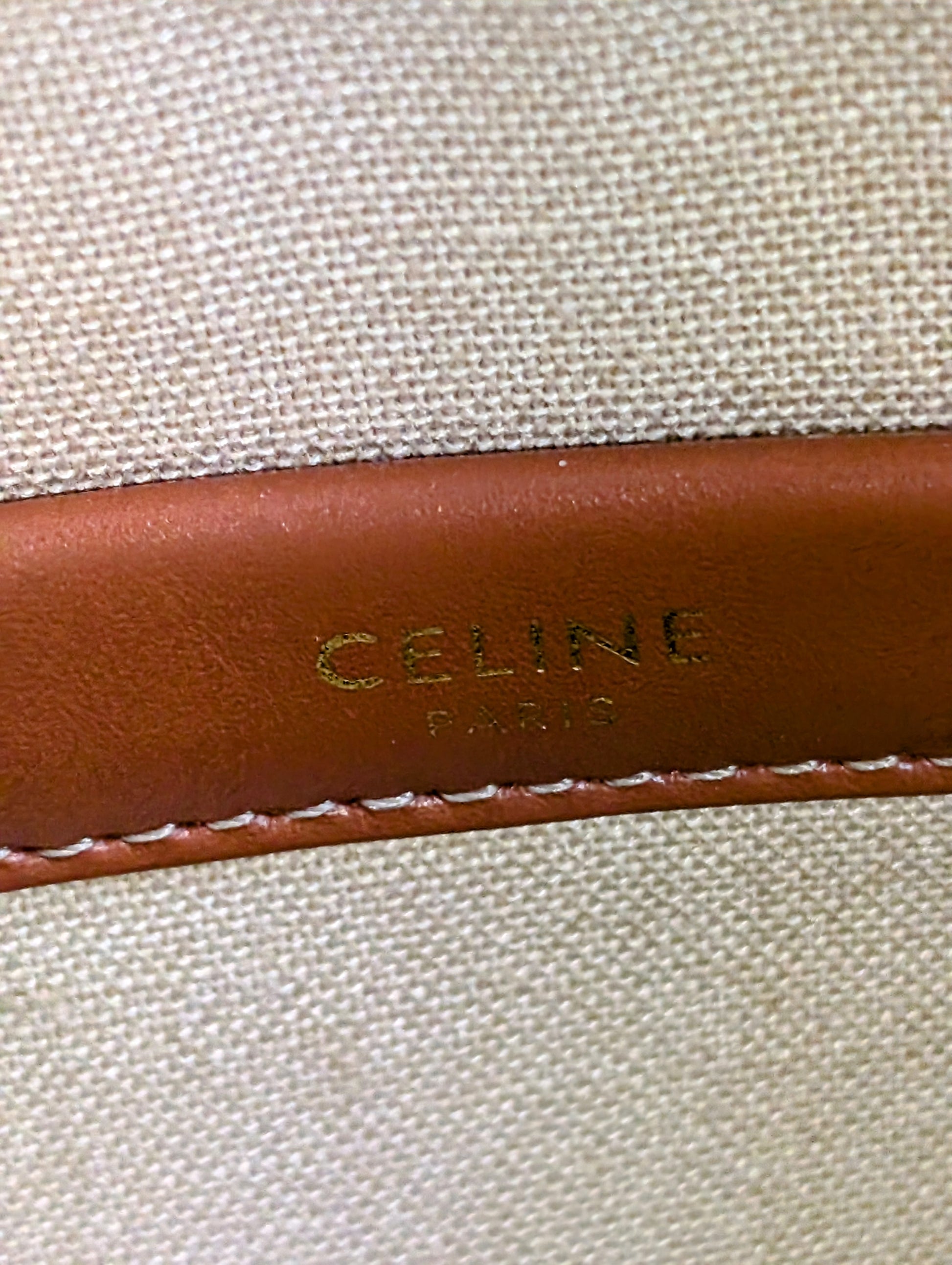 Celine Green Vertical Cabas Triomphe Tote Bag