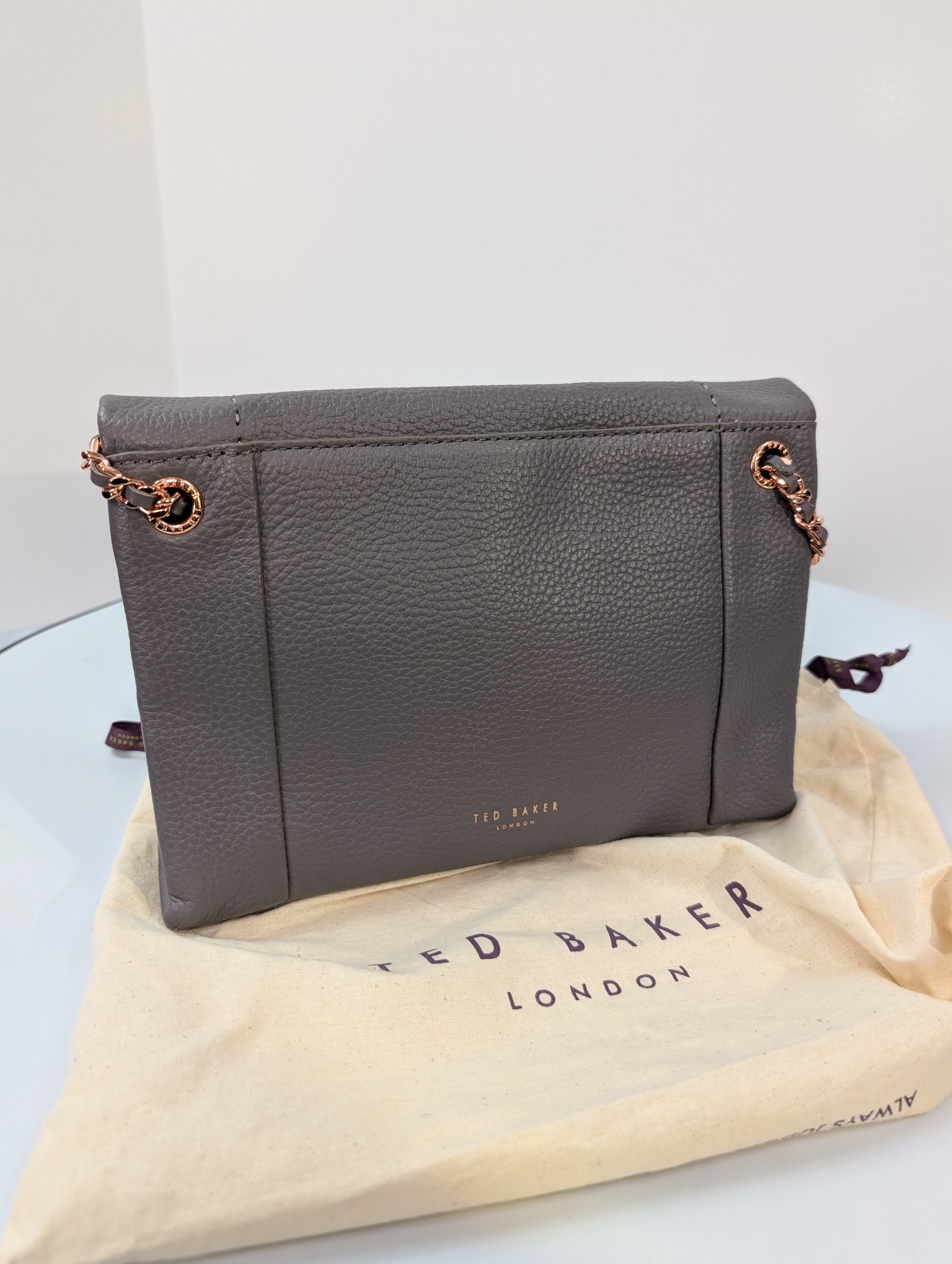 Ted Baker Gray Purple London Crossbody Bag