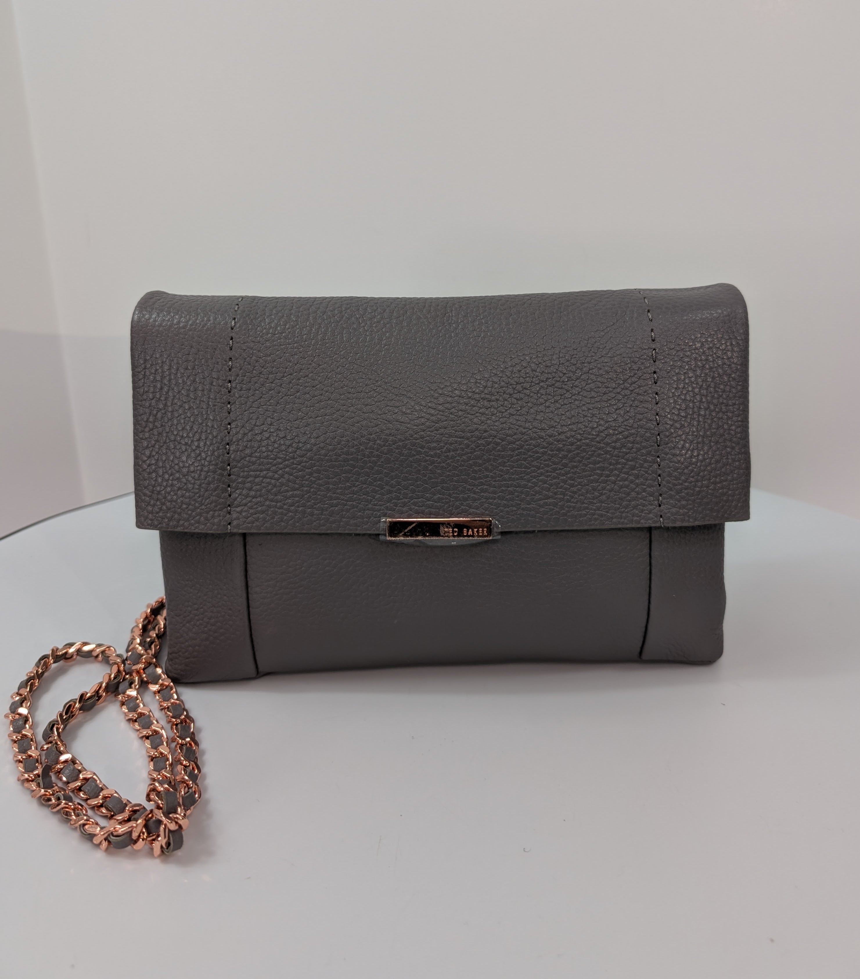 Ted Baker Gray Purple London Crossbody Bag