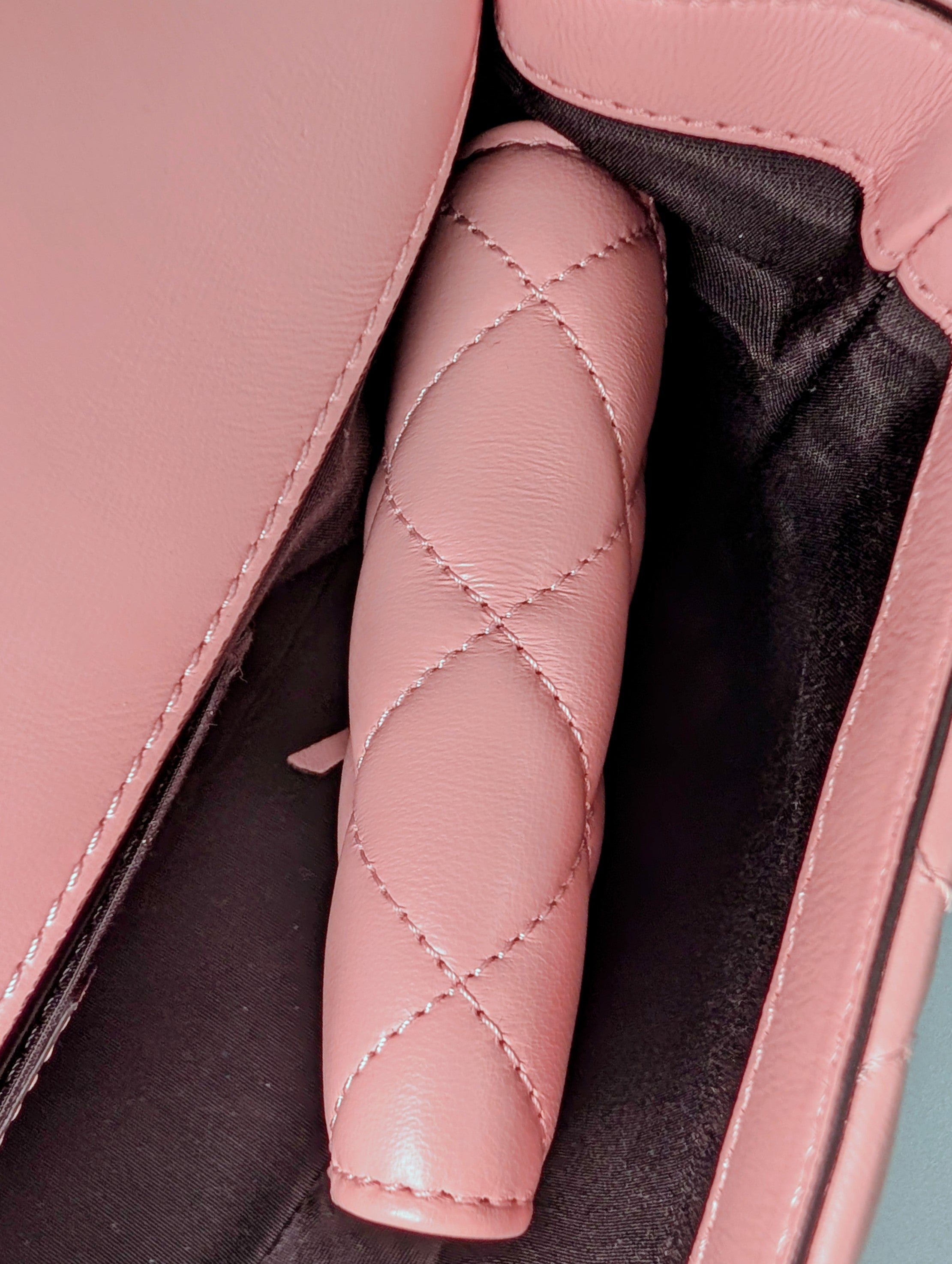 Versace Light Pink Medusa Quilted Lambskin Shoulder Bag and Matching Wallet
