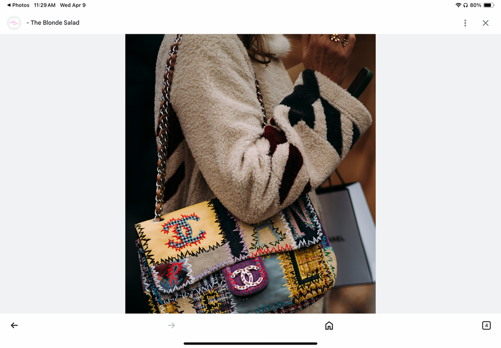 Chanel Unique 2011 Runway Jumbo Rainbow Patchwork Bag