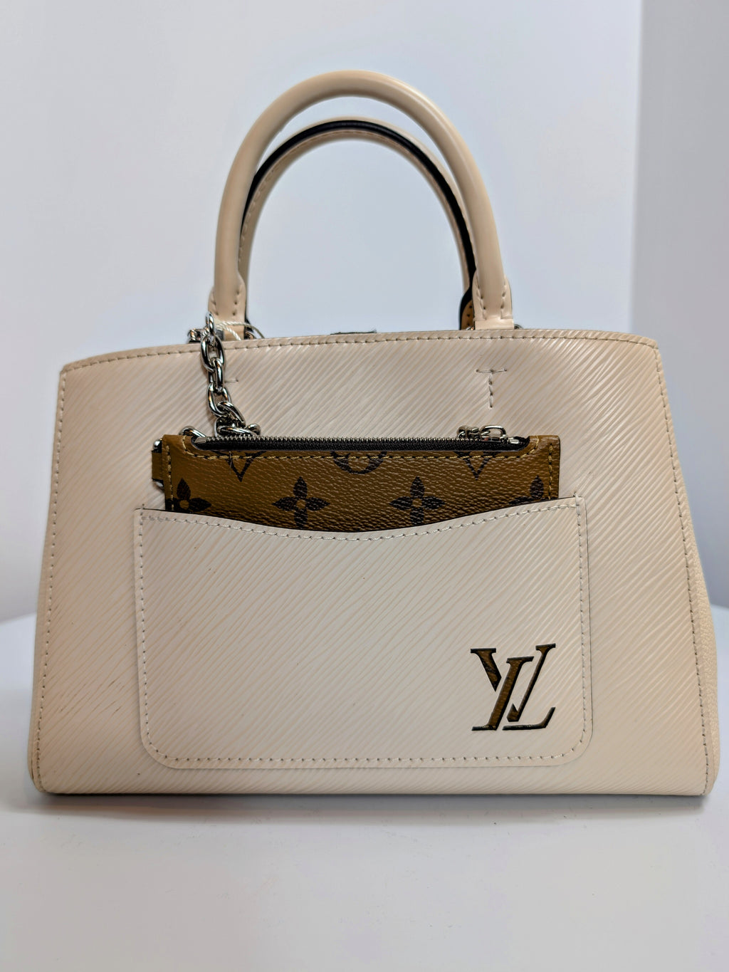 Louis Vuitton Cream Marelle BB Tophandle Bag