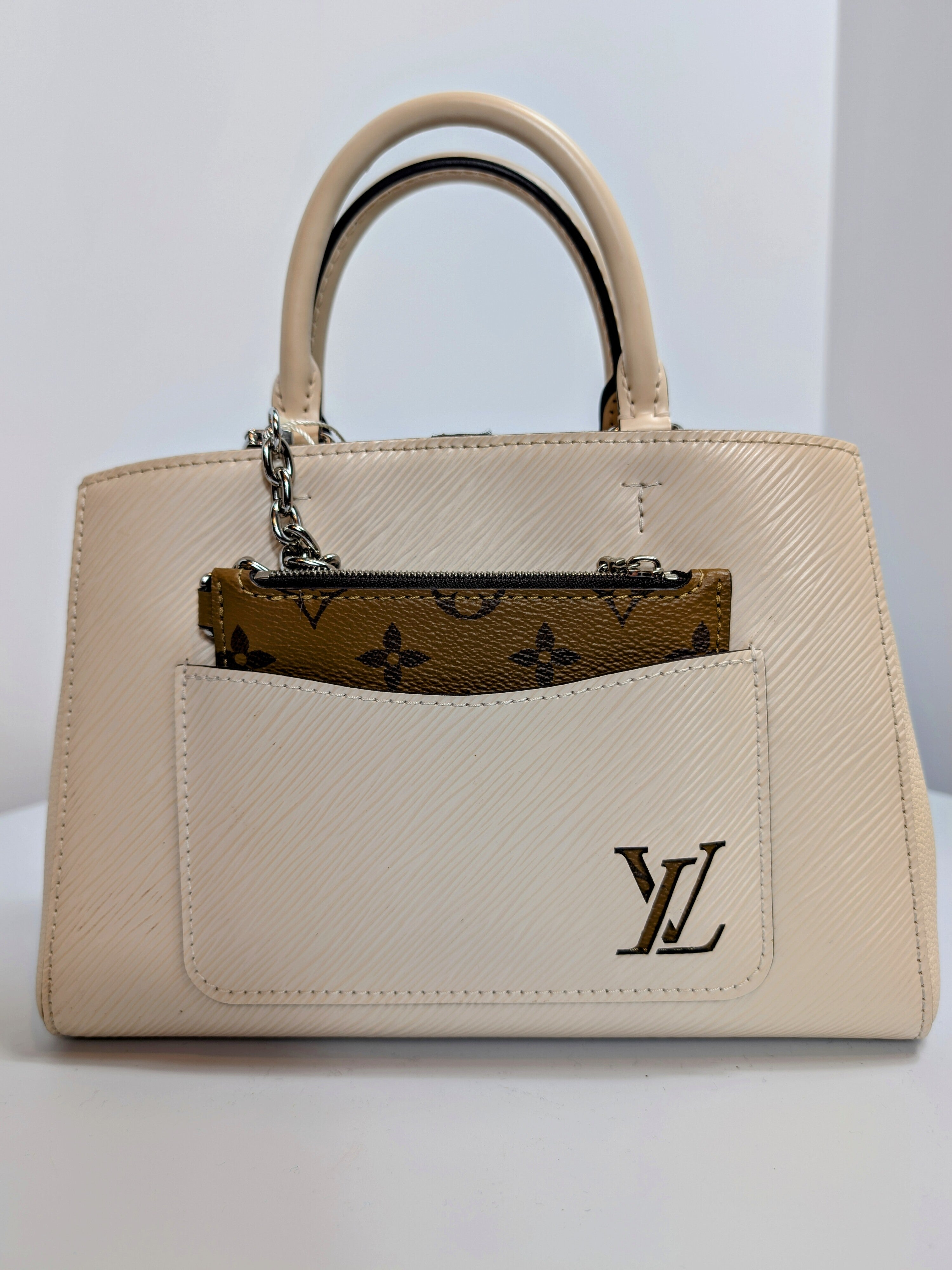 Louis Vuitton Cream Marelle BB Tophandle Bag