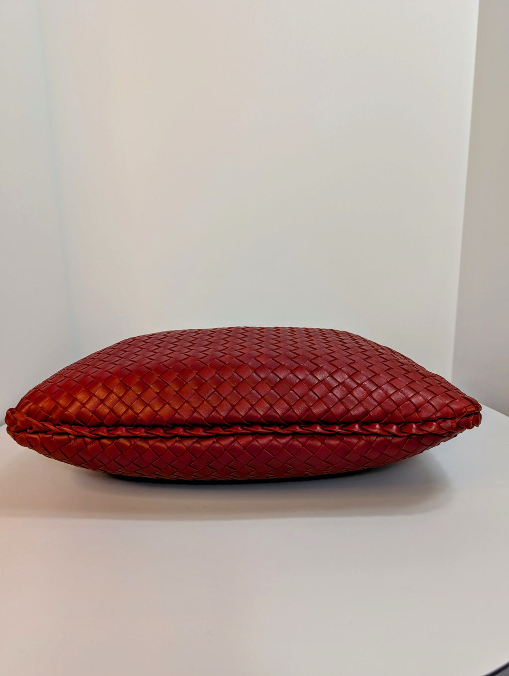 Bottega Veneta Red Napa Leather Hobo Campana Bag