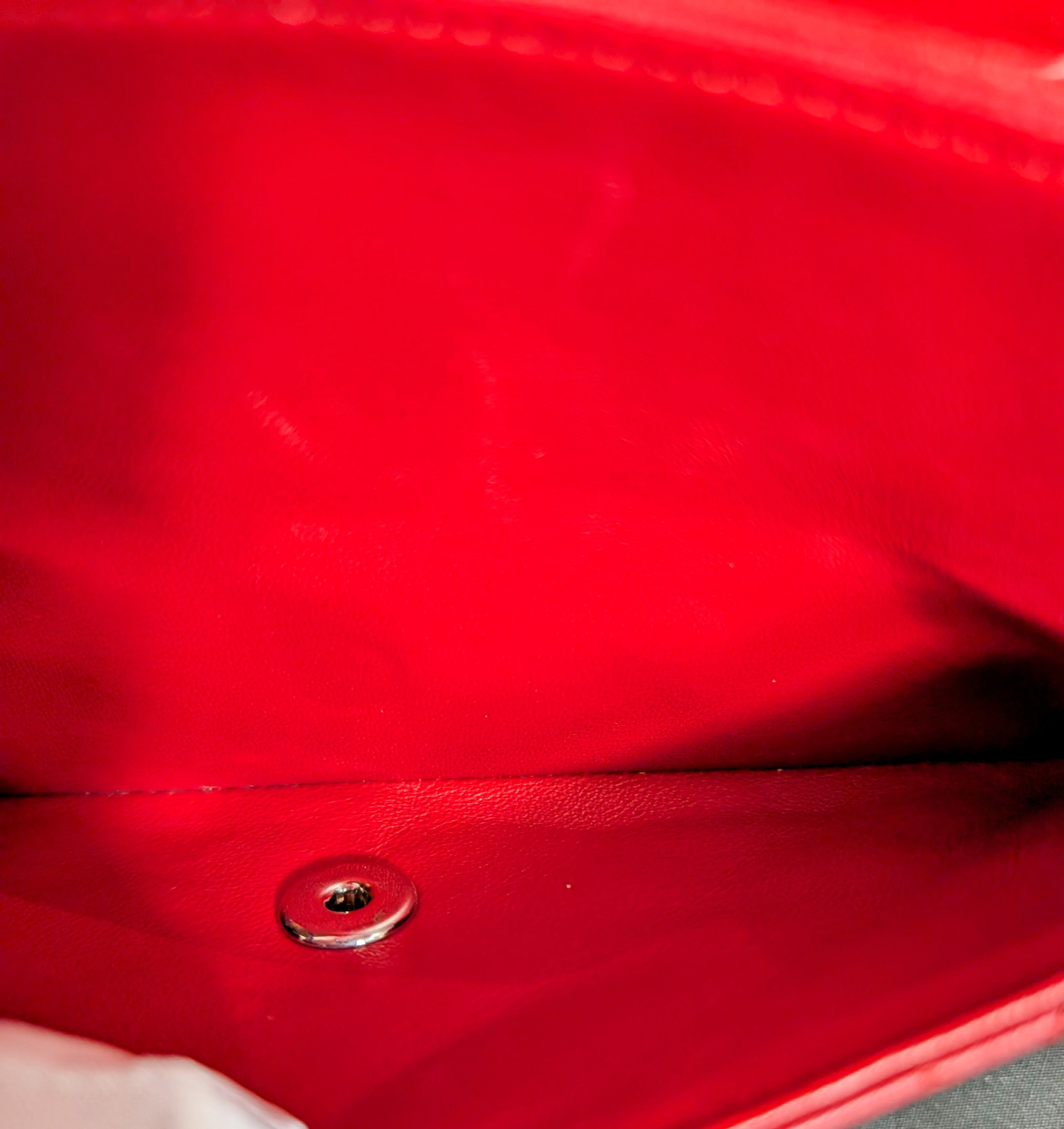 Chanel Rare Red 17b Classic Medium Quilted Lambskin Double Flap Bag