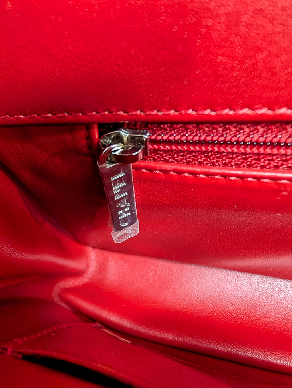 Chanel Rare Classic All-Red Flap Bag in Quilted Lambskin with Filigree CC