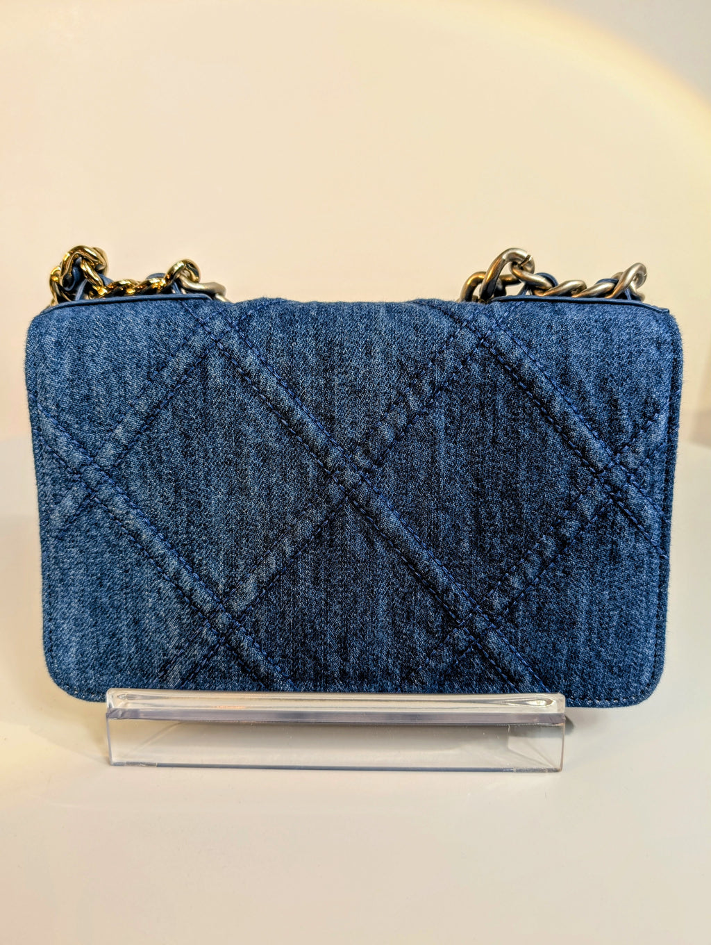 Chanel Cruise Line Edition Denim Wallet on Chain (WOC)