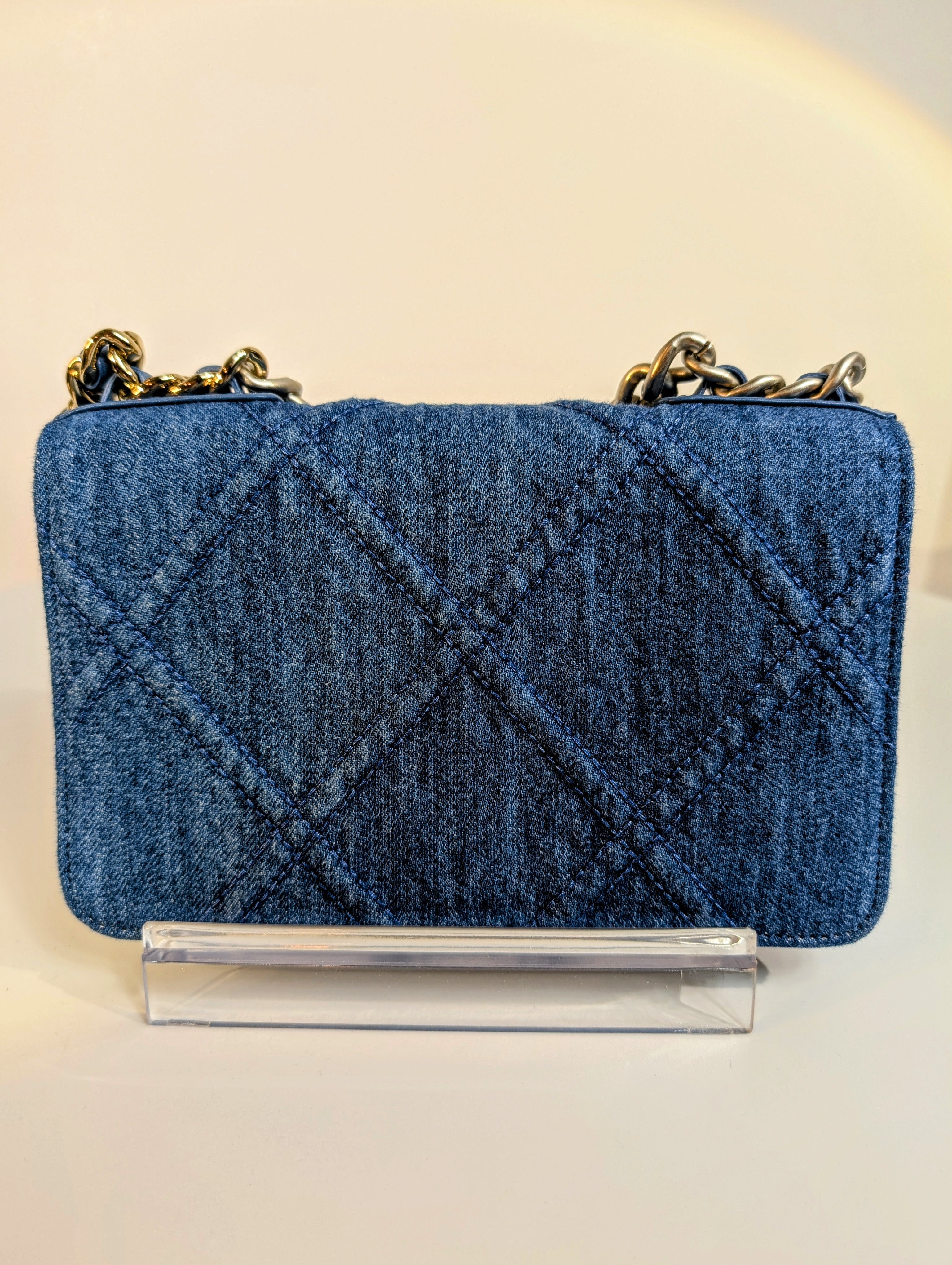 Chanel Cruise Line Edition Denim Wallet on Chain (WOC)