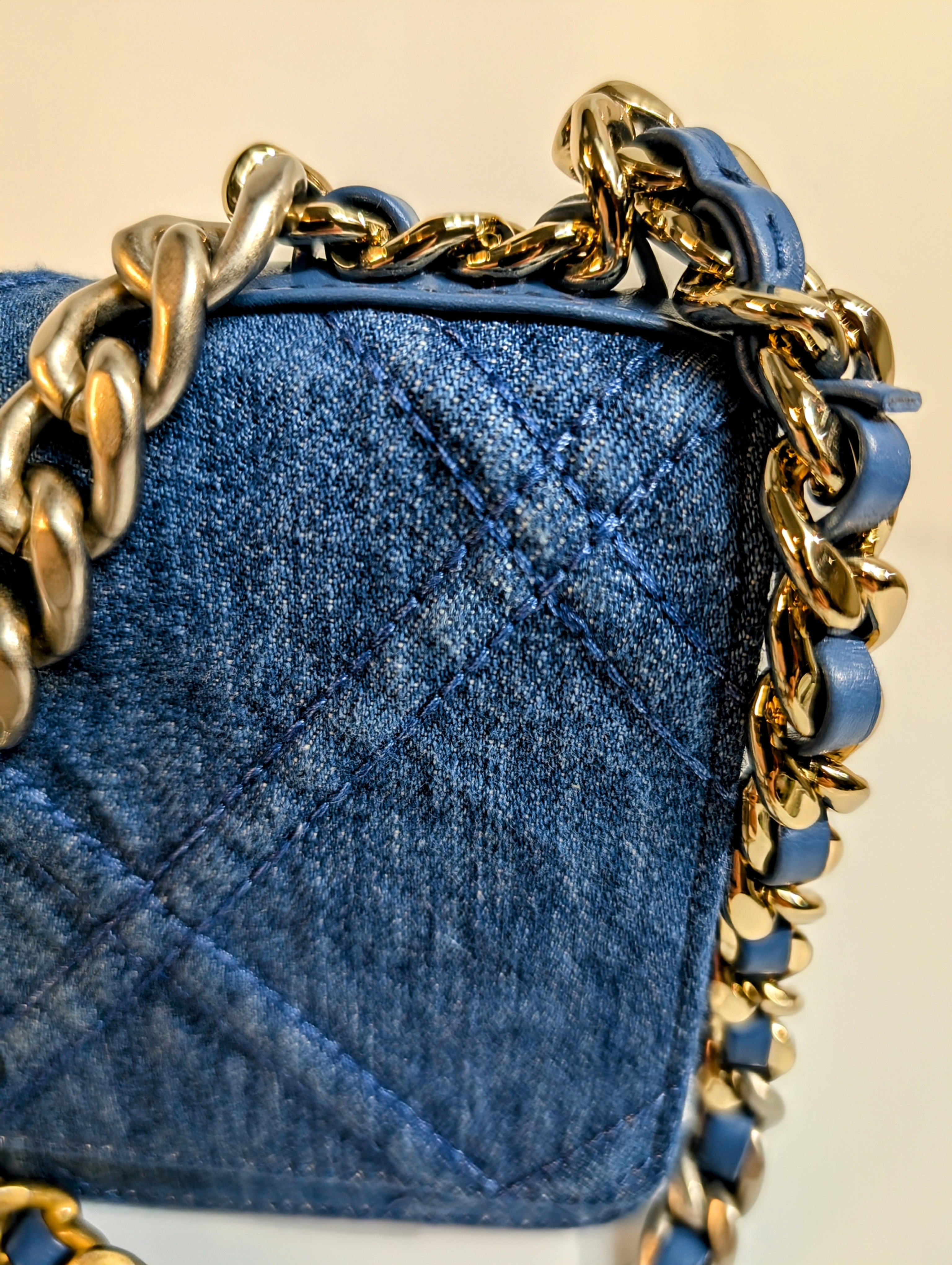 Chanel Cruise Line Edition Denim Wallet on Chain (WOC)
