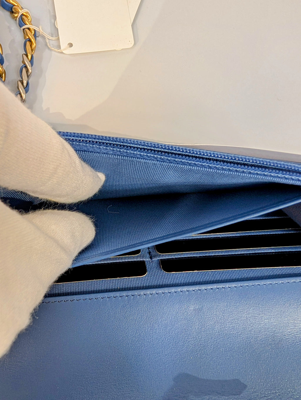 Chanel Cruise Line Edition Denim Wallet on Chain (WOC)
