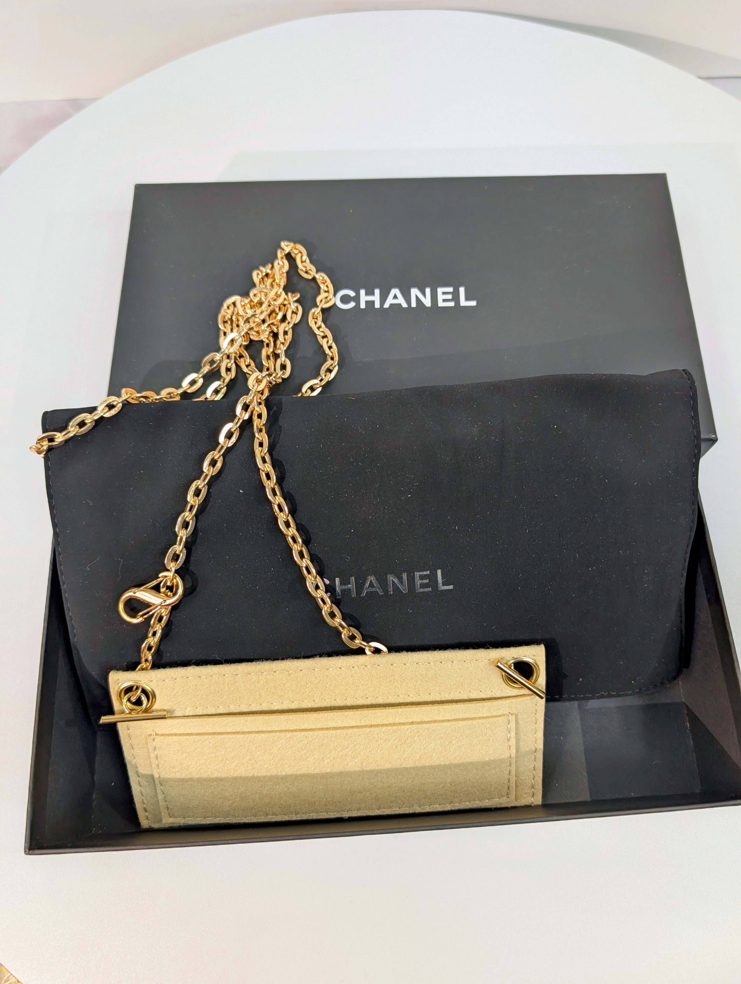 Chanel 19 Long Flap Lambskin in Lustrous Iriescent Silver Clutch