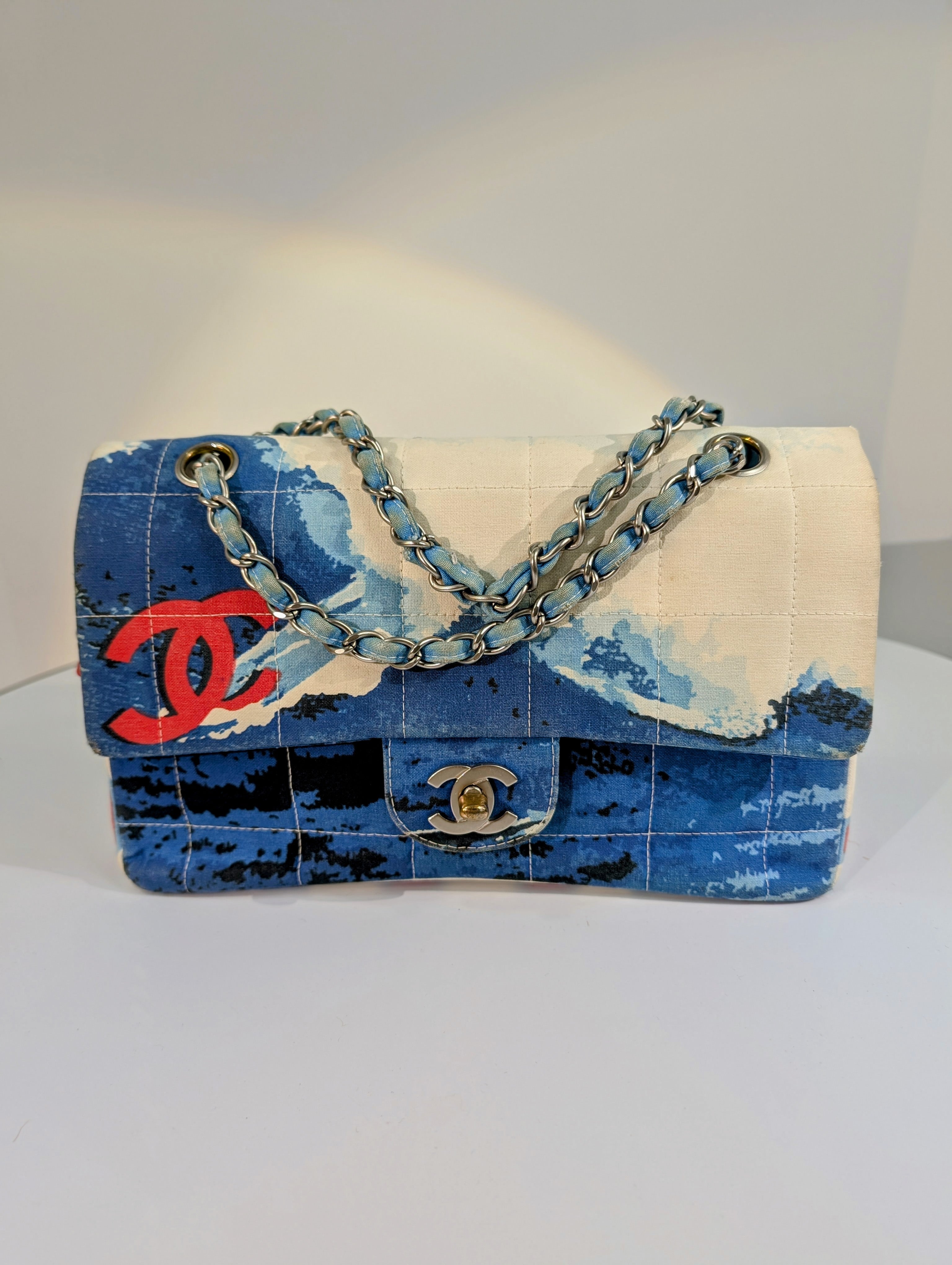 Chanel Rare Runway Vintage Surf Flap Bag