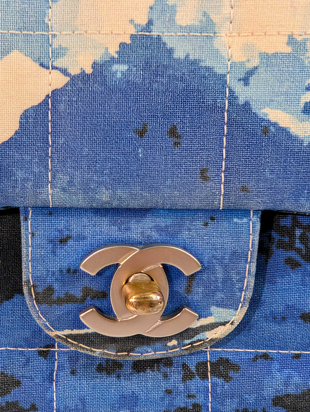 Chanel Rare Runway Vintage Surf Flap Bag