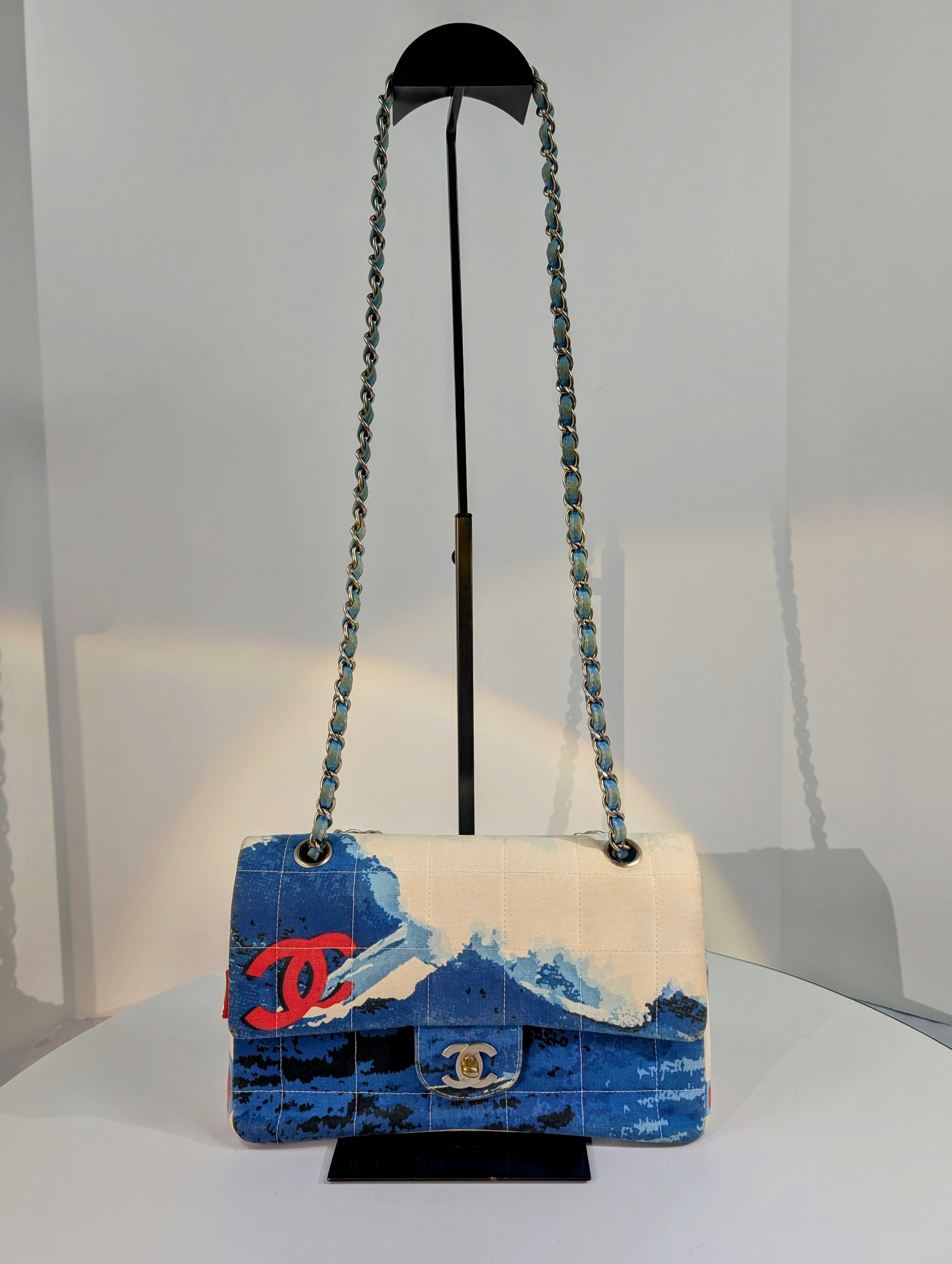 Chanel Rare Runway Vintage Surf Flap Bag