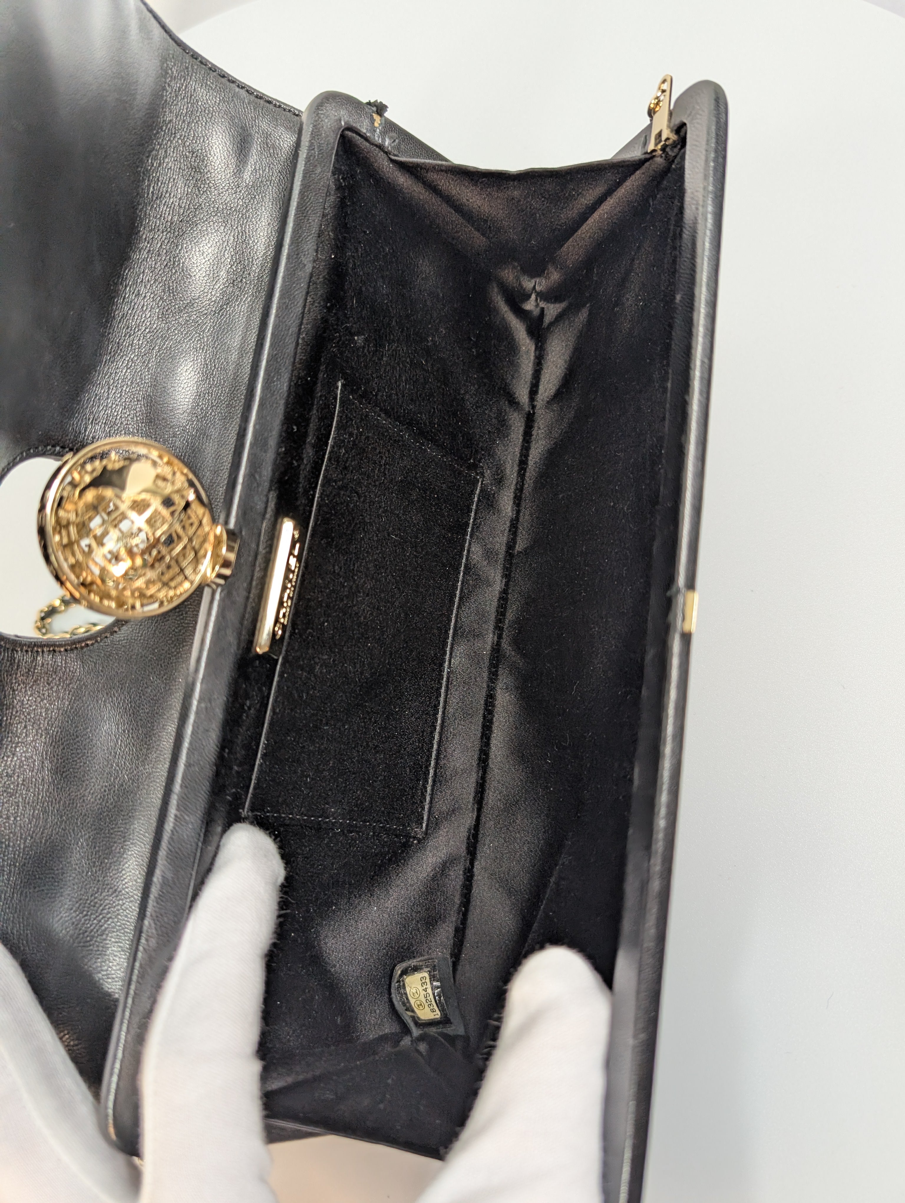 Chanel Vintage Rare "Around The World" Chain Clutch Bag