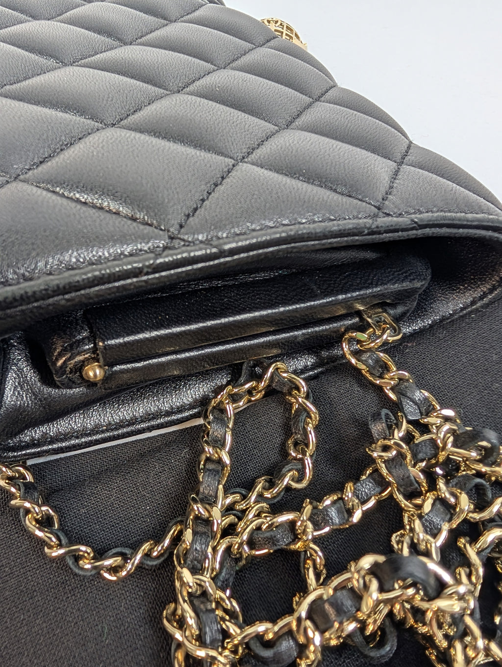 Chanel Vintage Rare "Around The World" Chain Clutch Bag