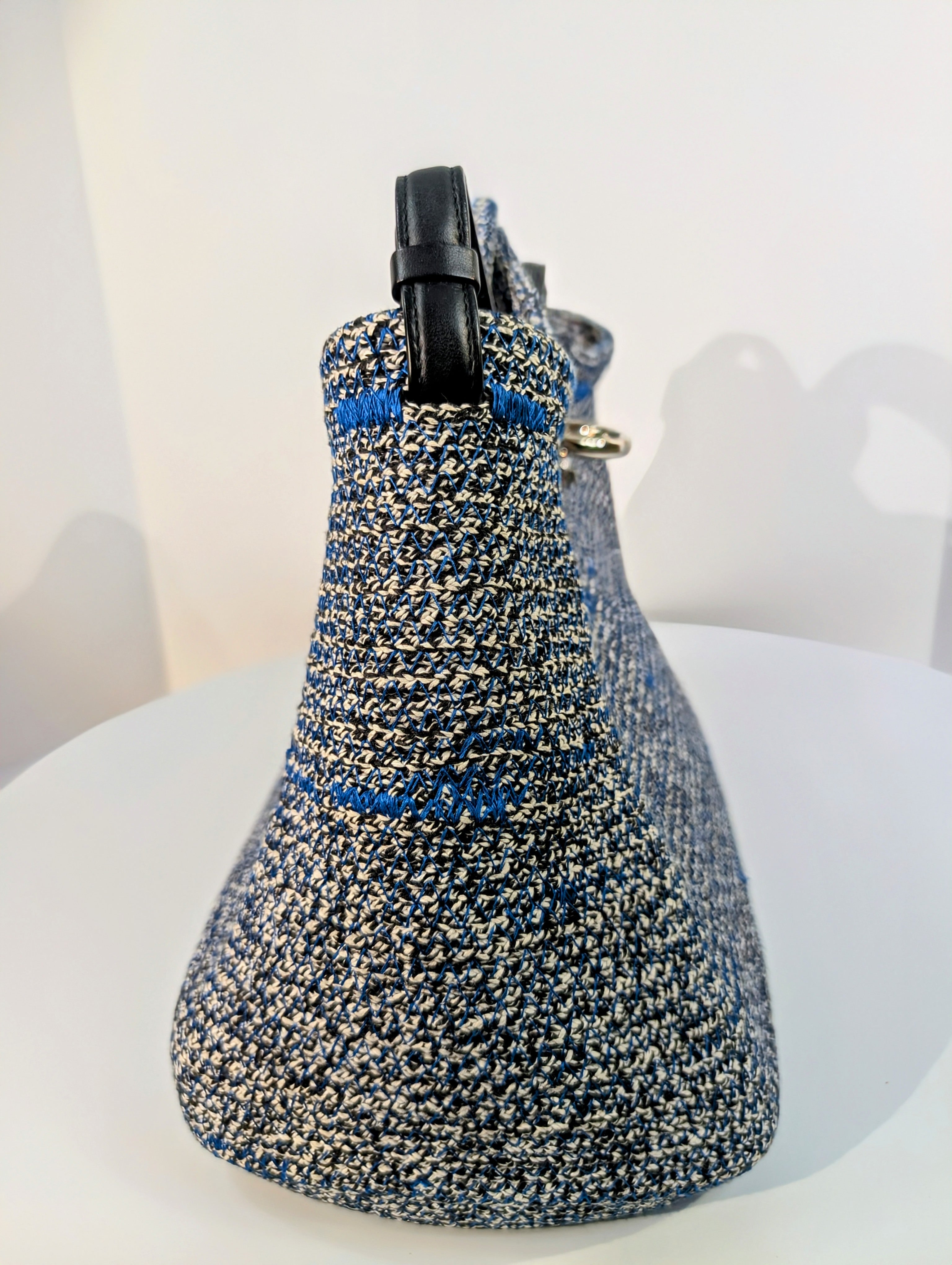 Balenciaga Zip-Zagger Woven Tote with Pouch