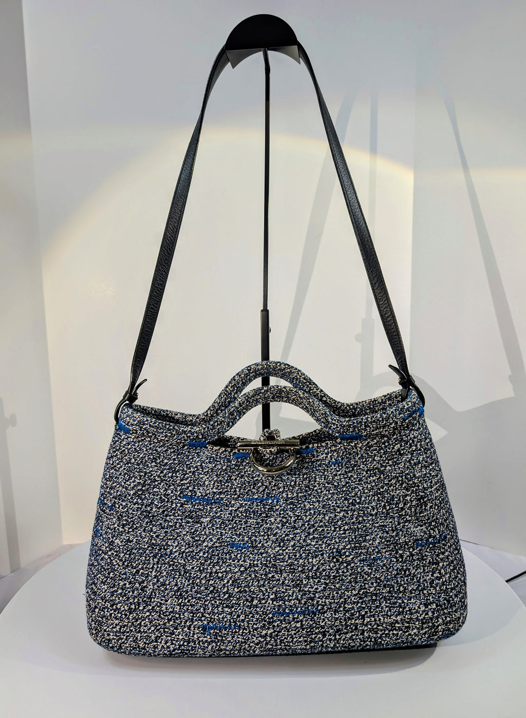 Balenciaga Zip-Zagger Woven Tote with Pouch
