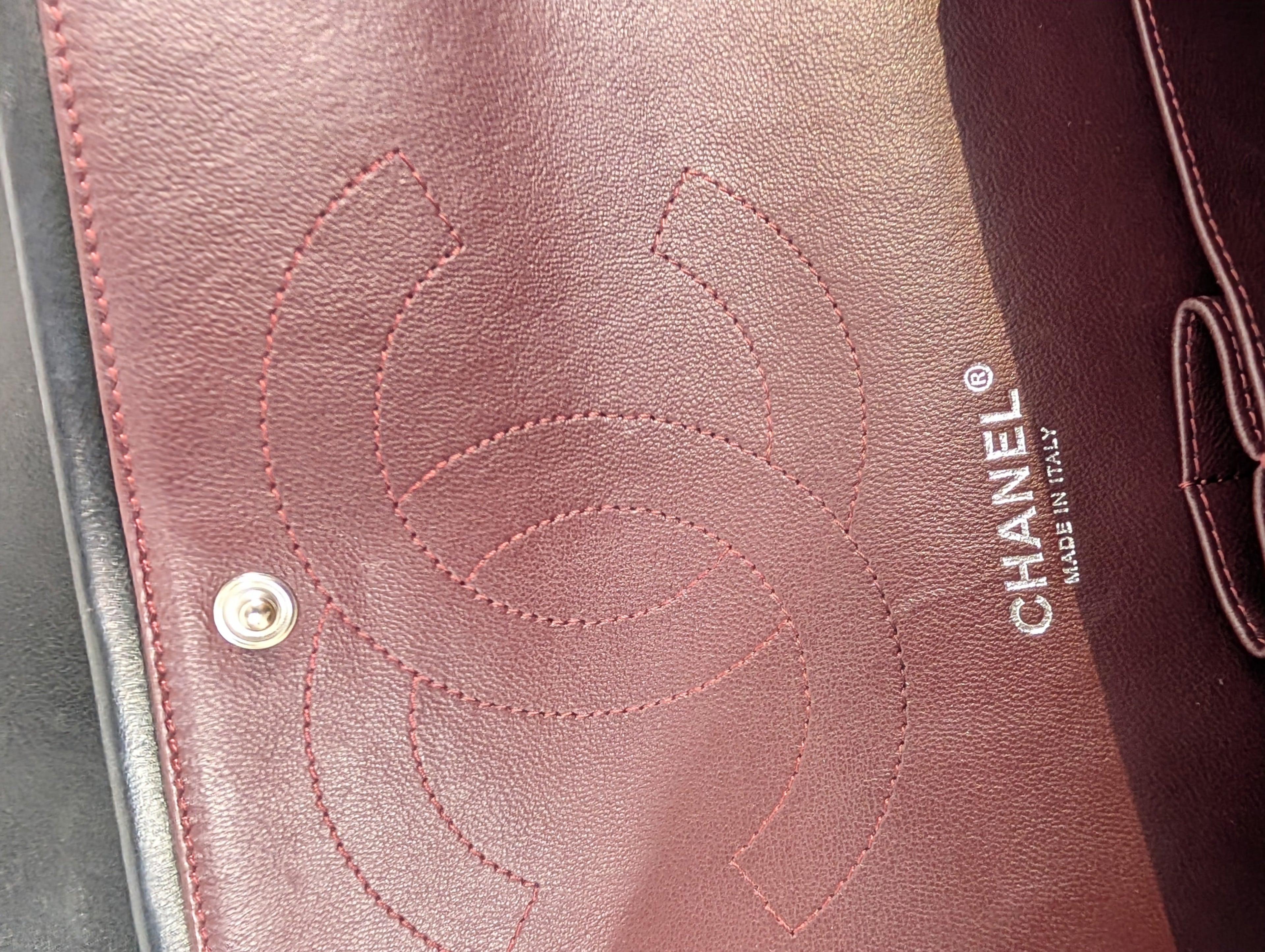 Chanel Black Classic Jumbo Double Flap Lambskin Bag