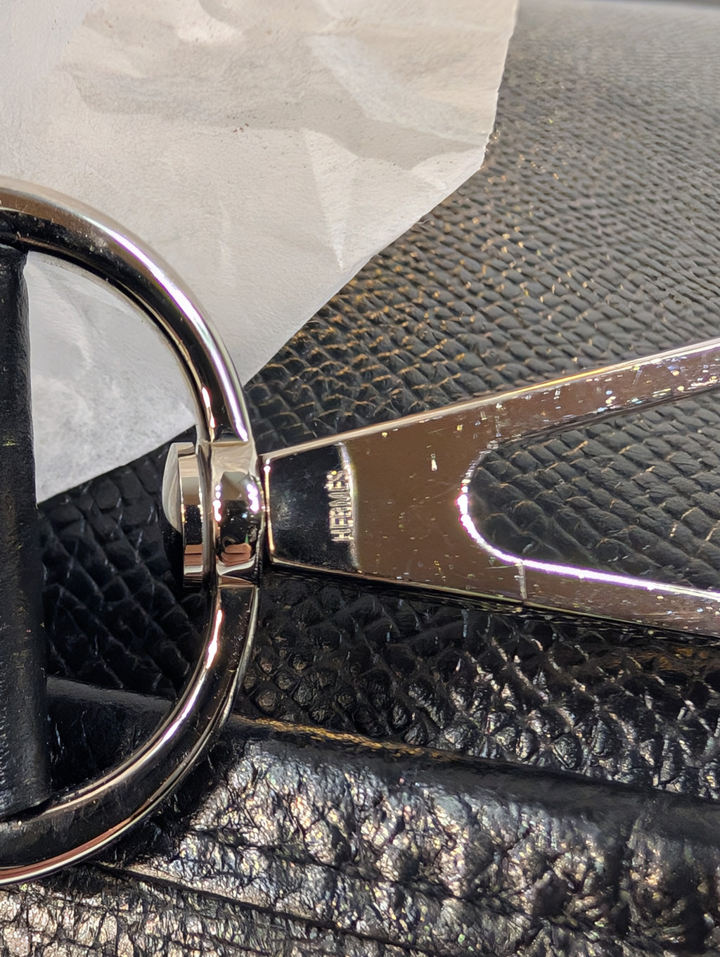 Hermes Black Evelyne III PM Bag in Epsom Leather