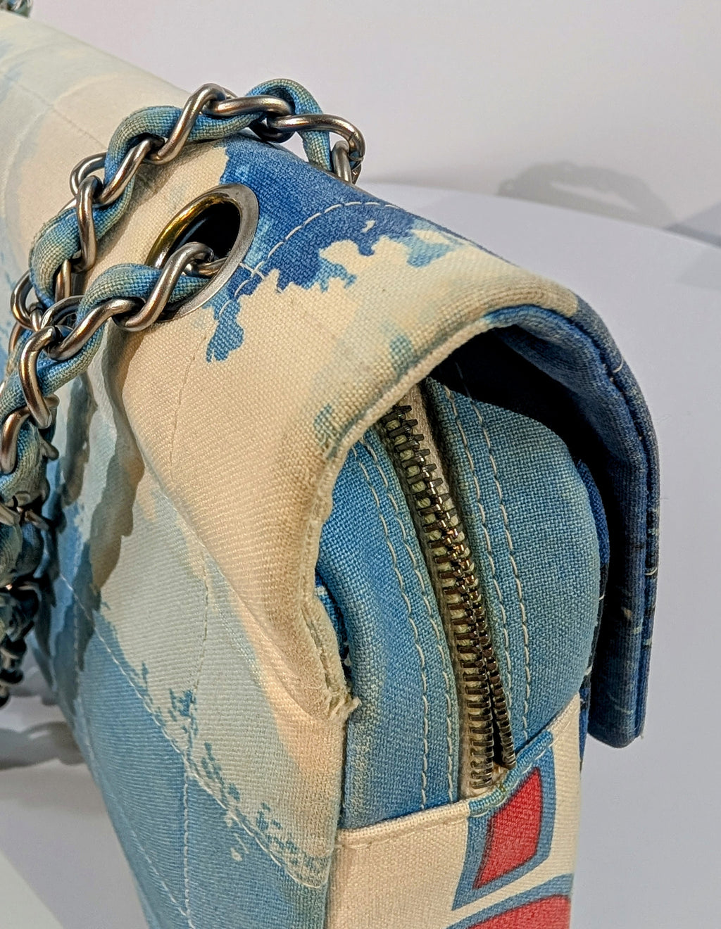 Chanel Rare Runway Vintage Surf Flap Bag