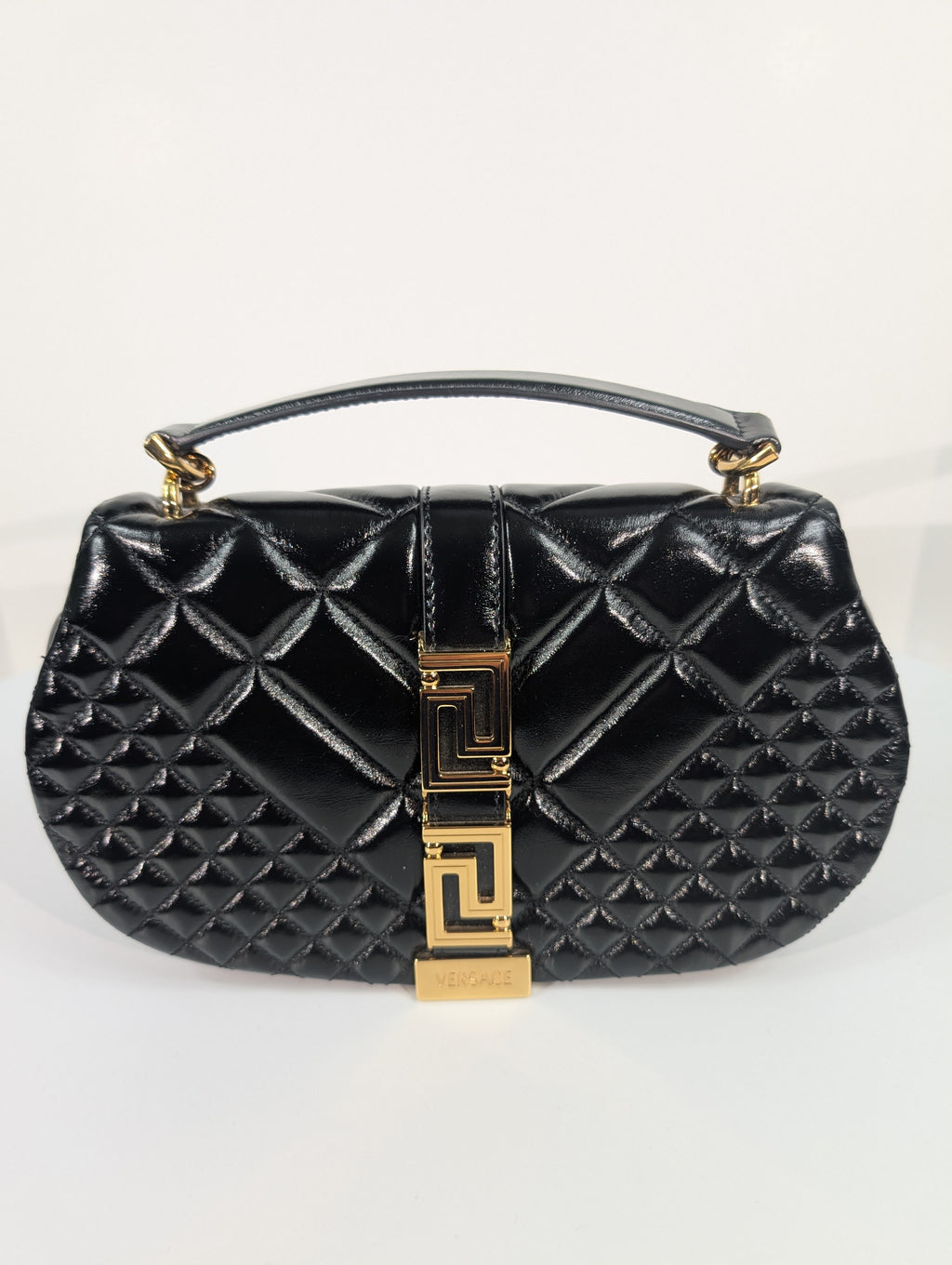 Versace Virtus Black Shoulder Bag