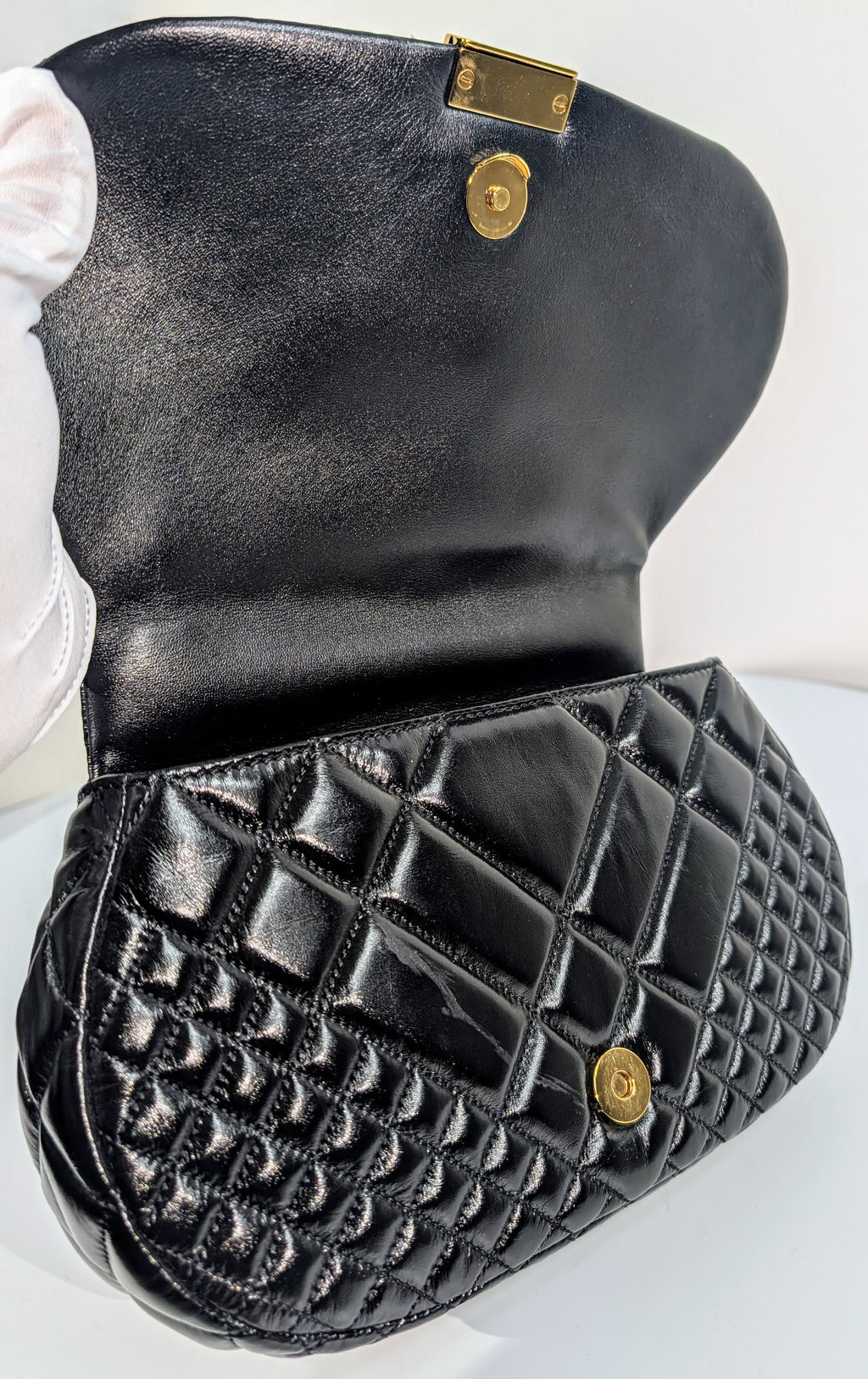 Versace Virtus Black Shoulder Bag