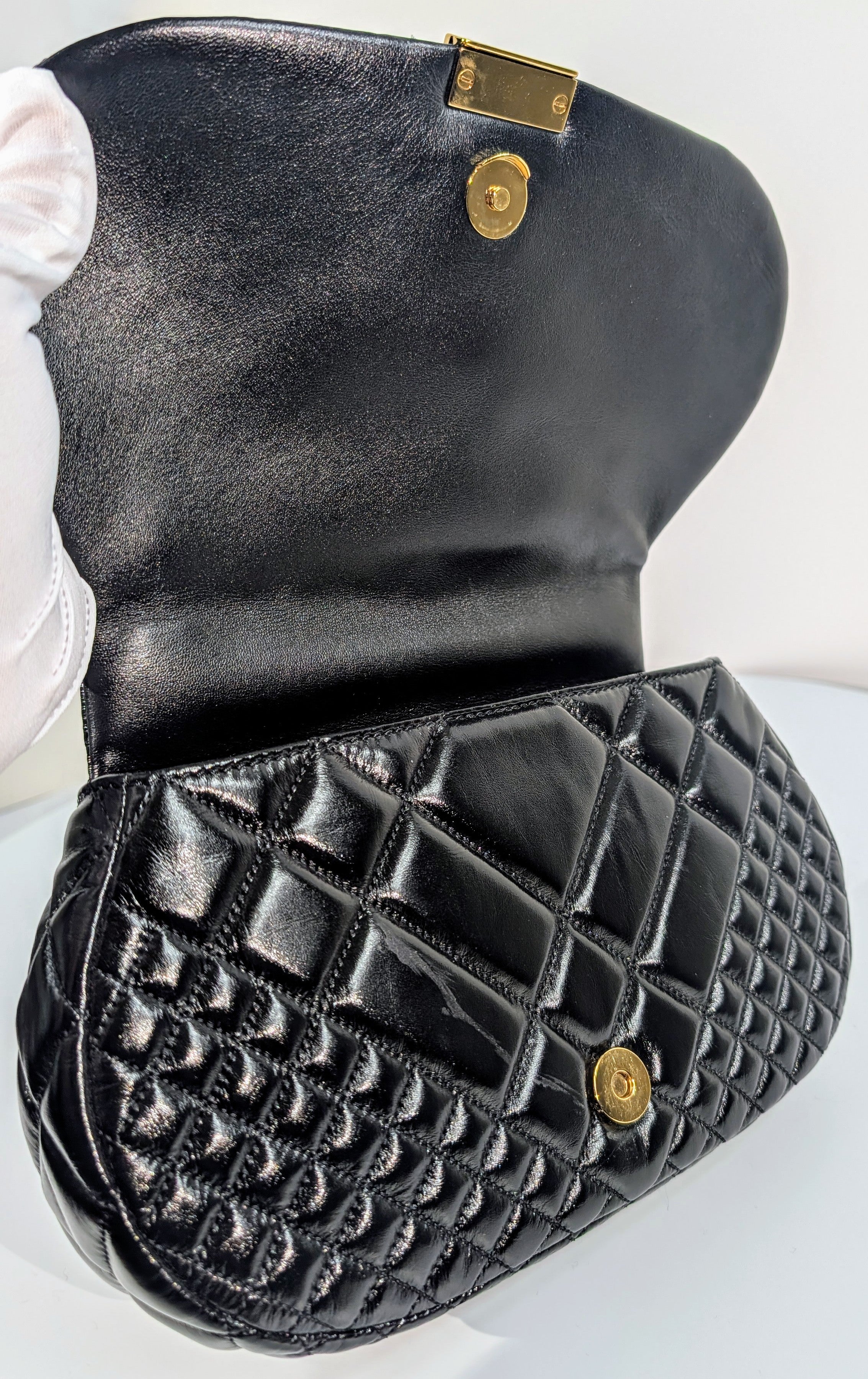Versace Virtus Black Shoulder Bag