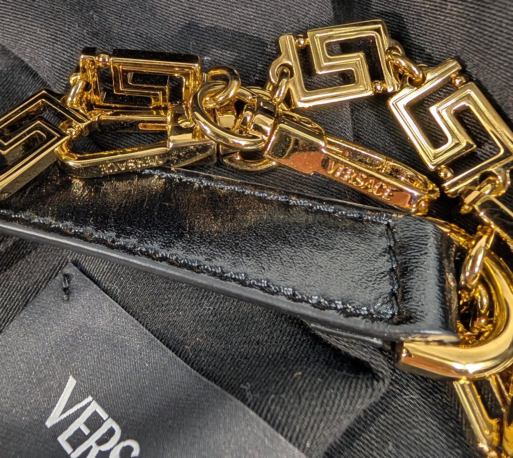 Versace Virtus Black Shoulder Bag