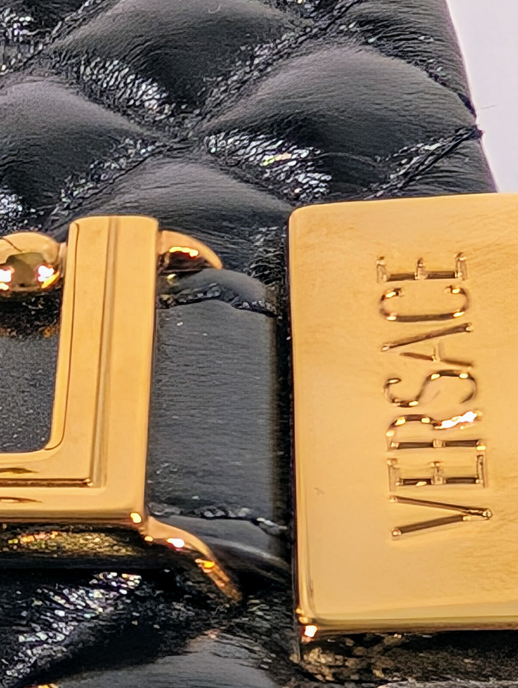 Versace Virtus Black Shoulder Bag