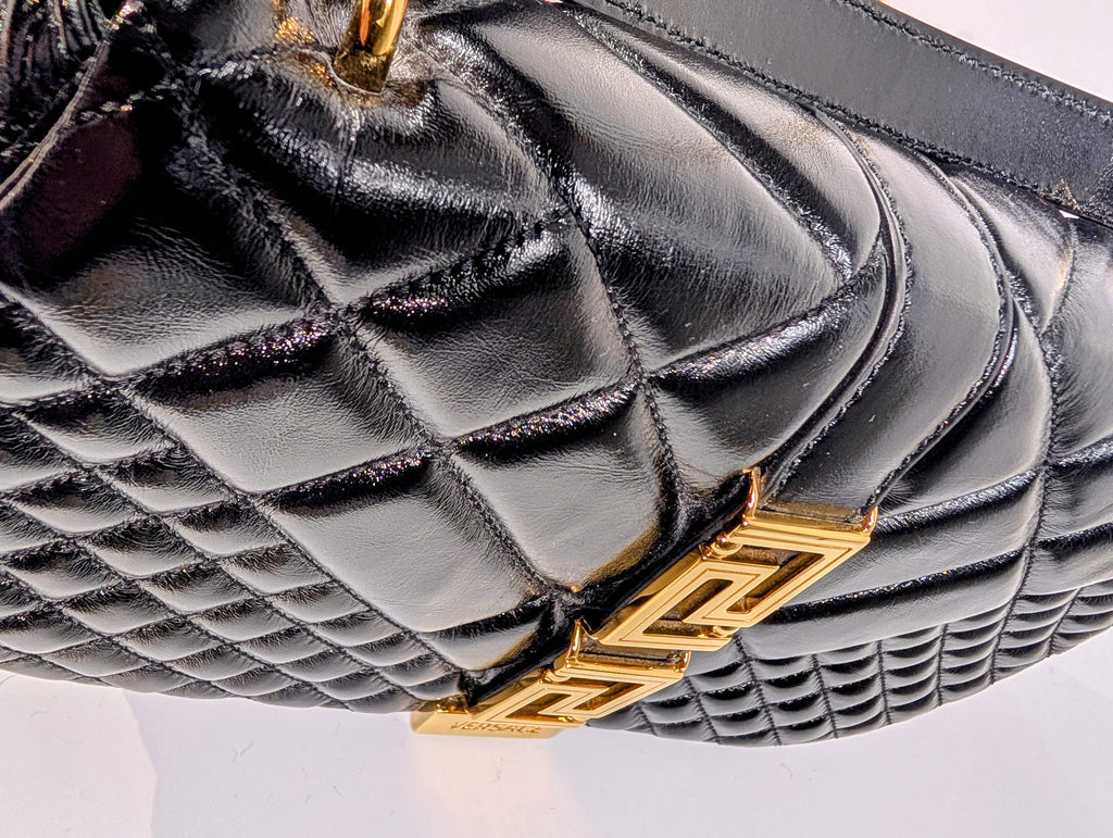 Versace Virtus Black Shoulder Bag