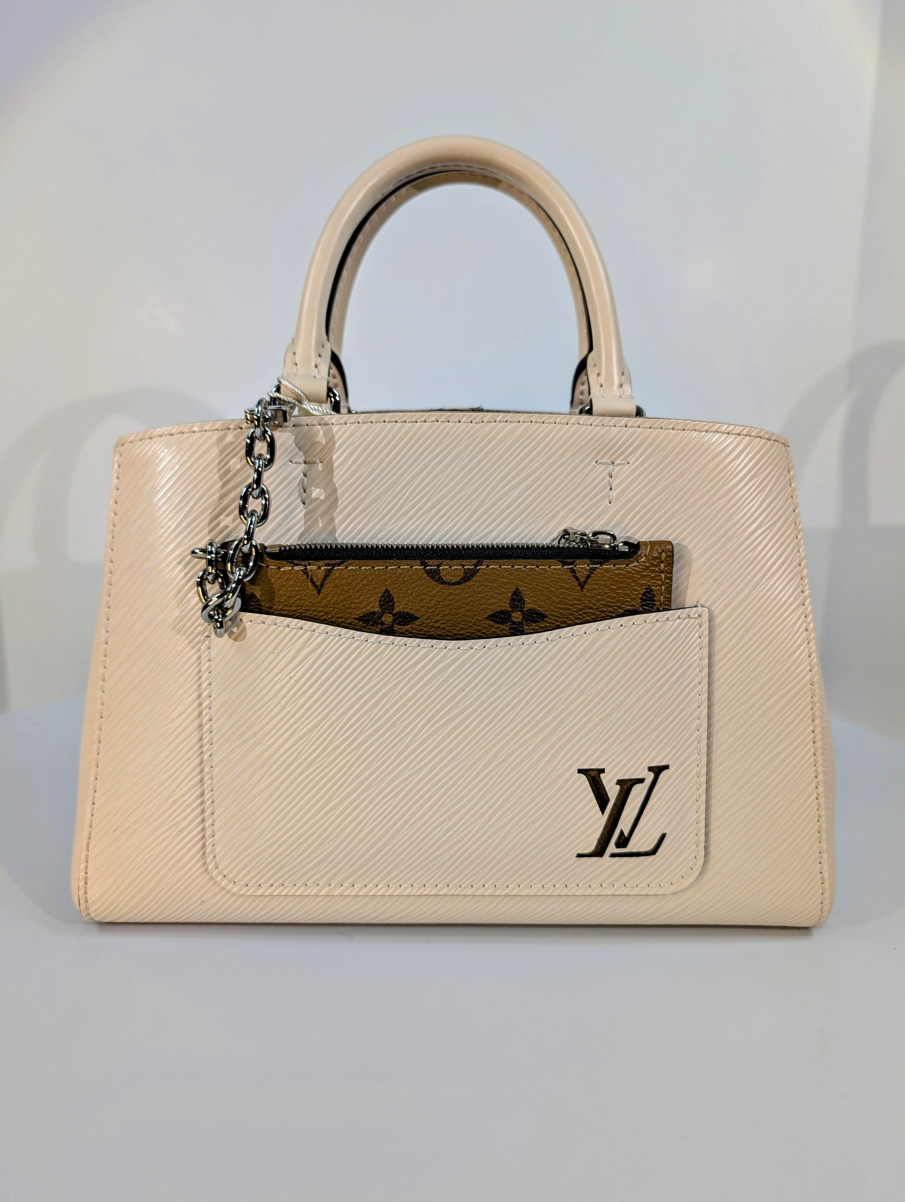 Louis Vuitton Cream Marelle BB Tophandle Bag