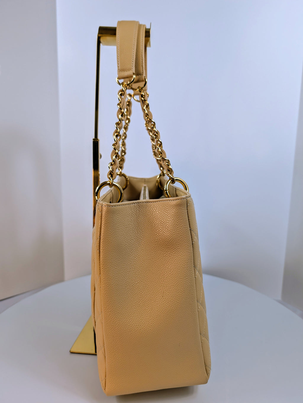 Chanel Beige Caviar Leather Grand Shopping Tote (GST)