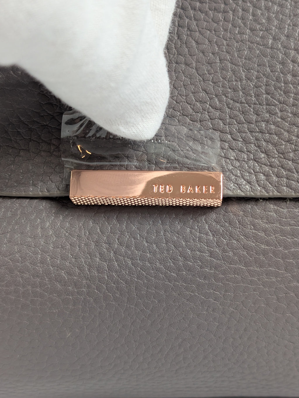 Ted Baker Gray Purple London Crossbody Bag