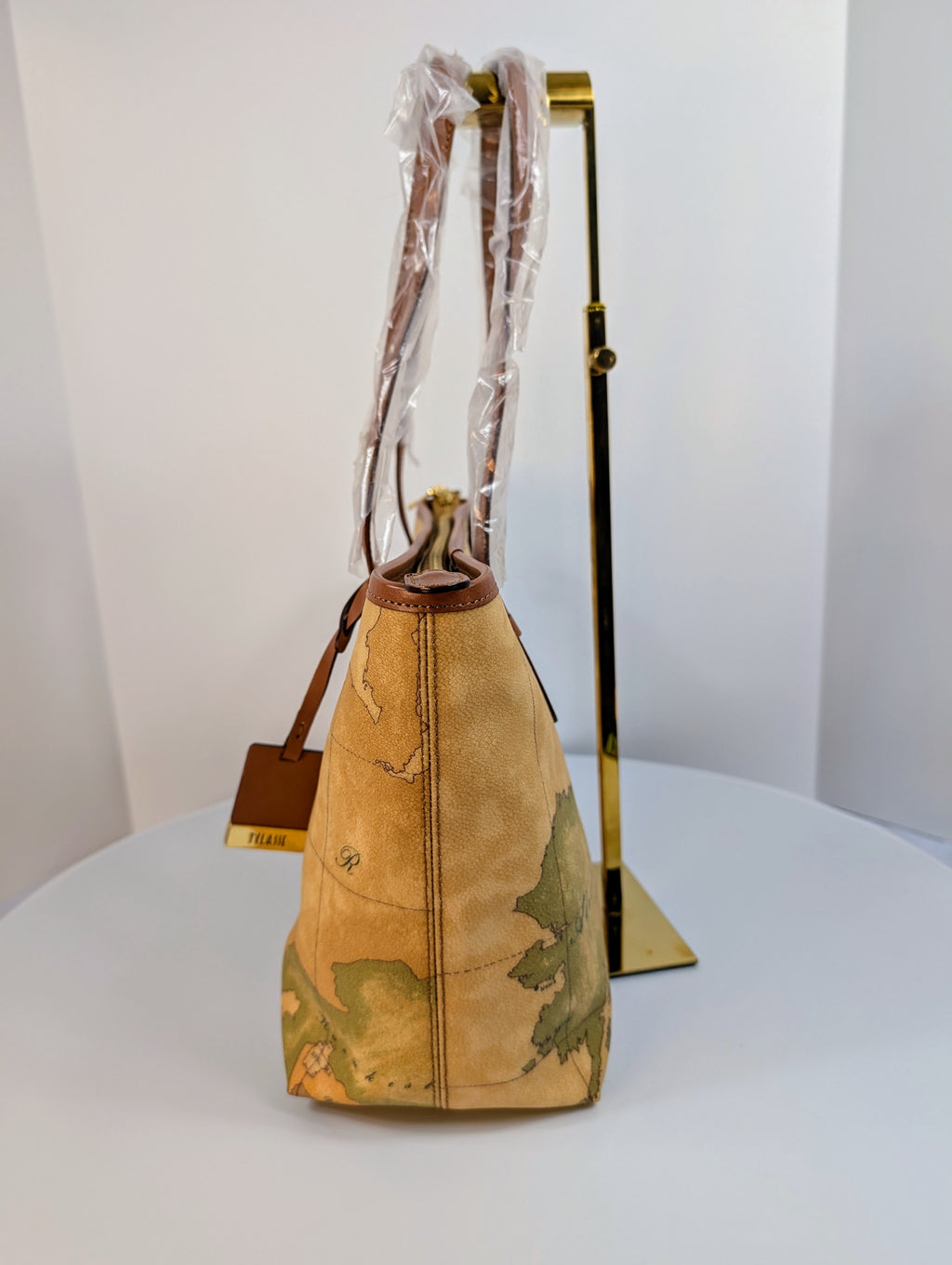 Alviero Martini 1A Classe Geo Classic World Map Zip-Top Tote Bag
