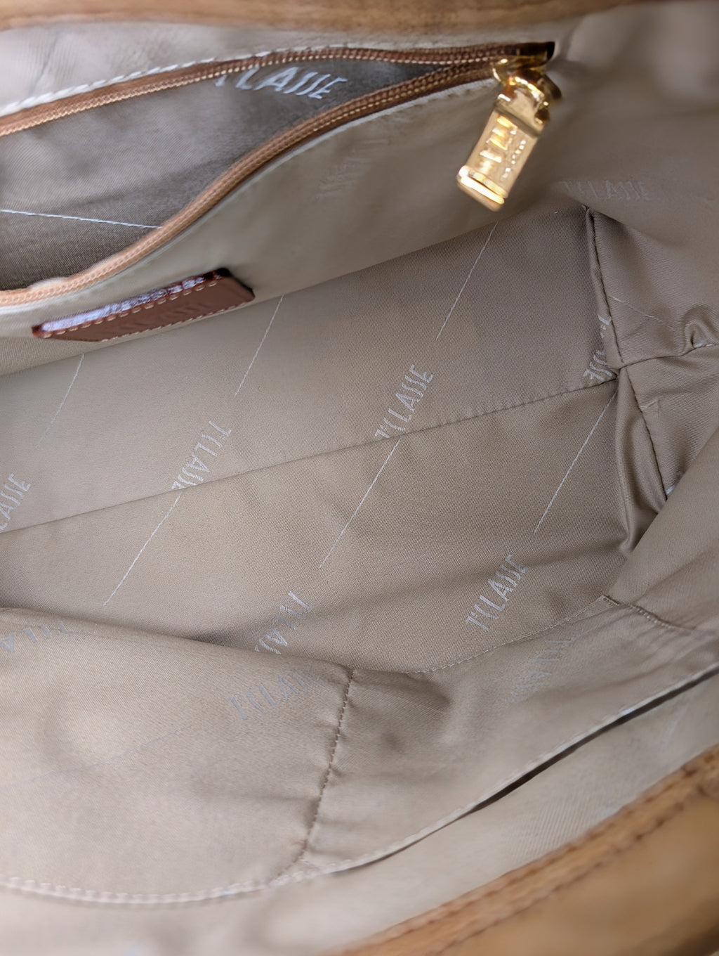 Alviero Martini 1A Classe Geo Classic World Map Zip-Top Tote Bag