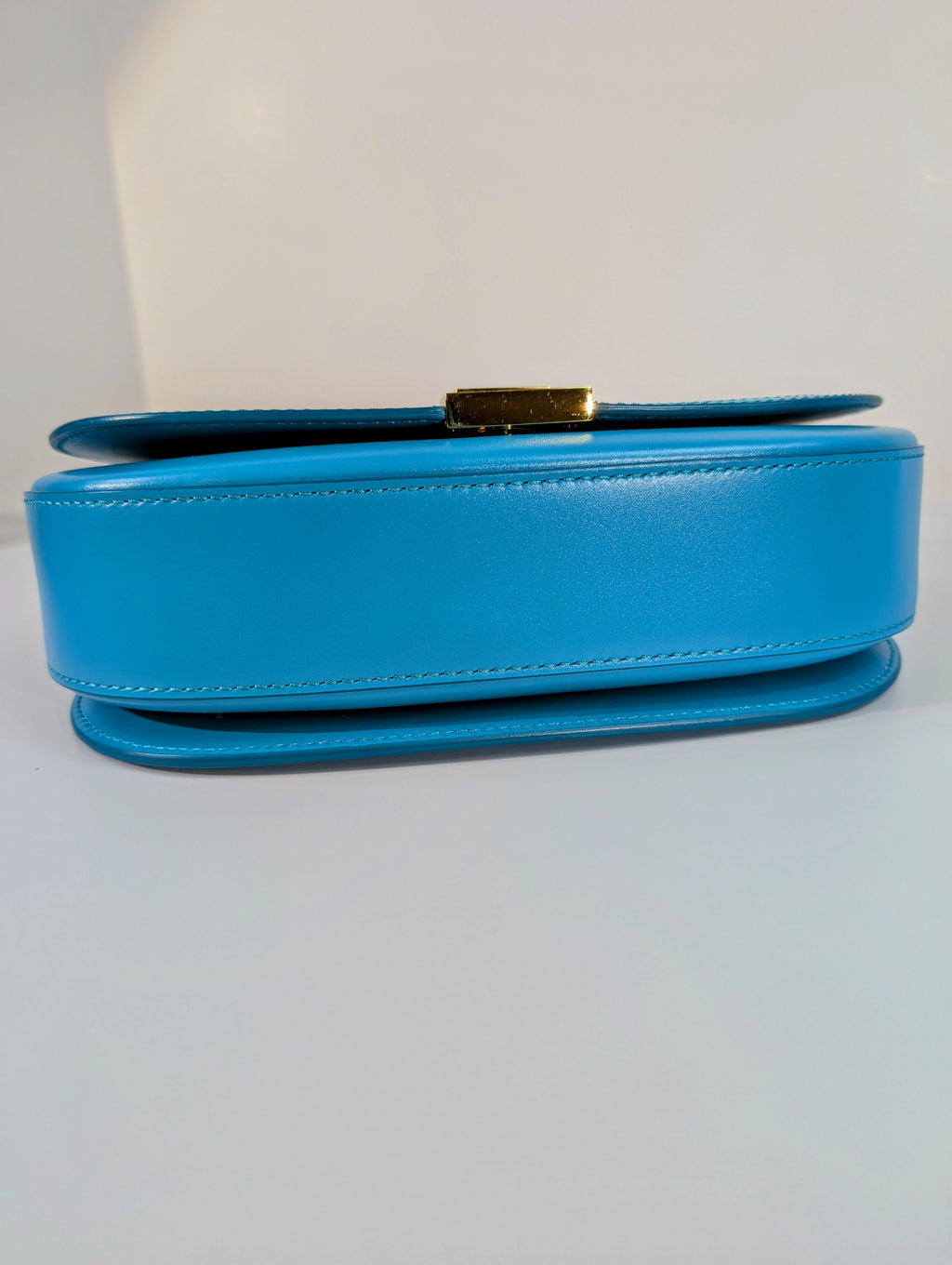 Versace Virtus Greca Goddess Shoulder Bag in Versace Blue