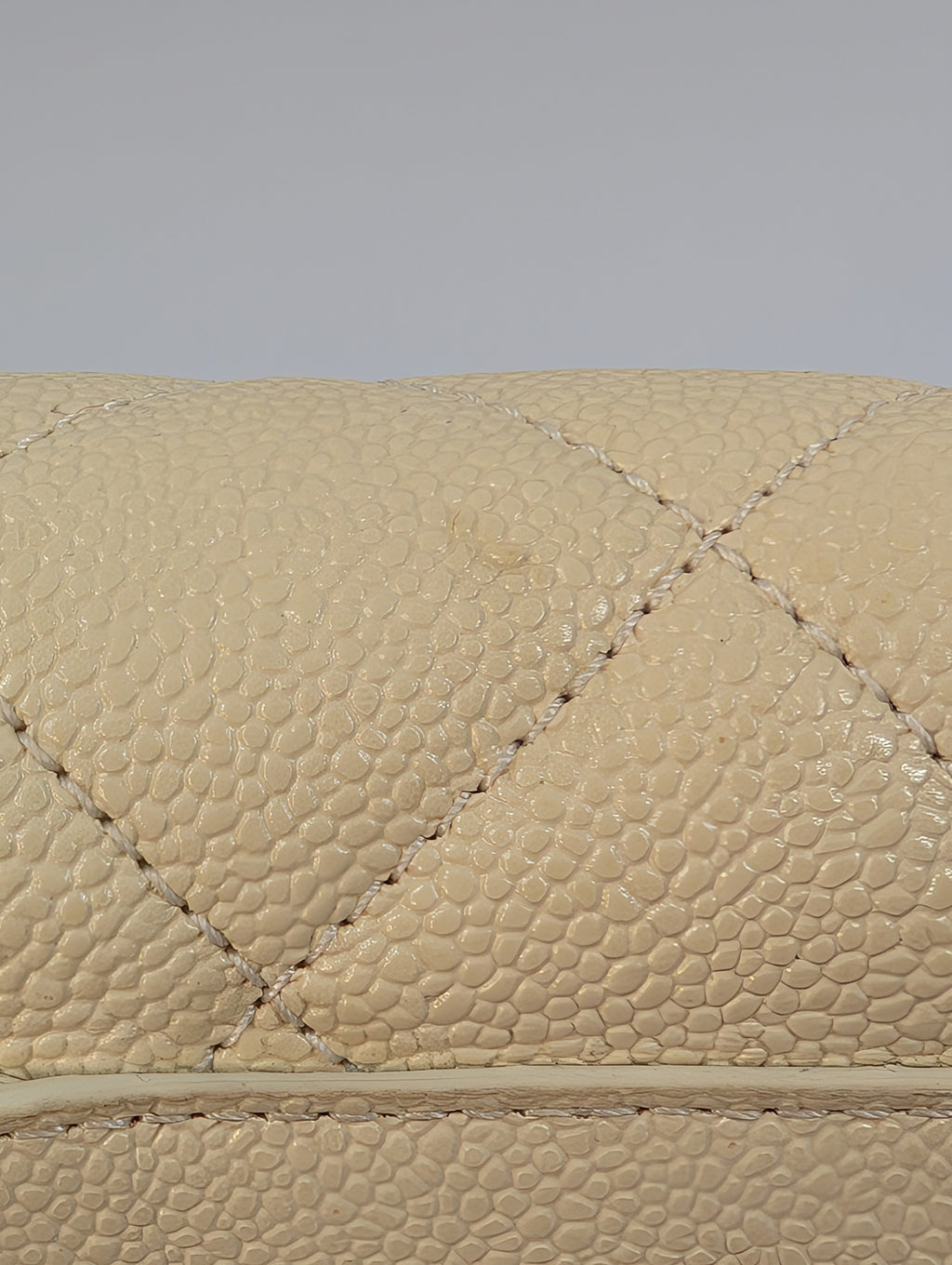 Chanel Melody Cream White Caviar Belt (or Crossbody) Bag