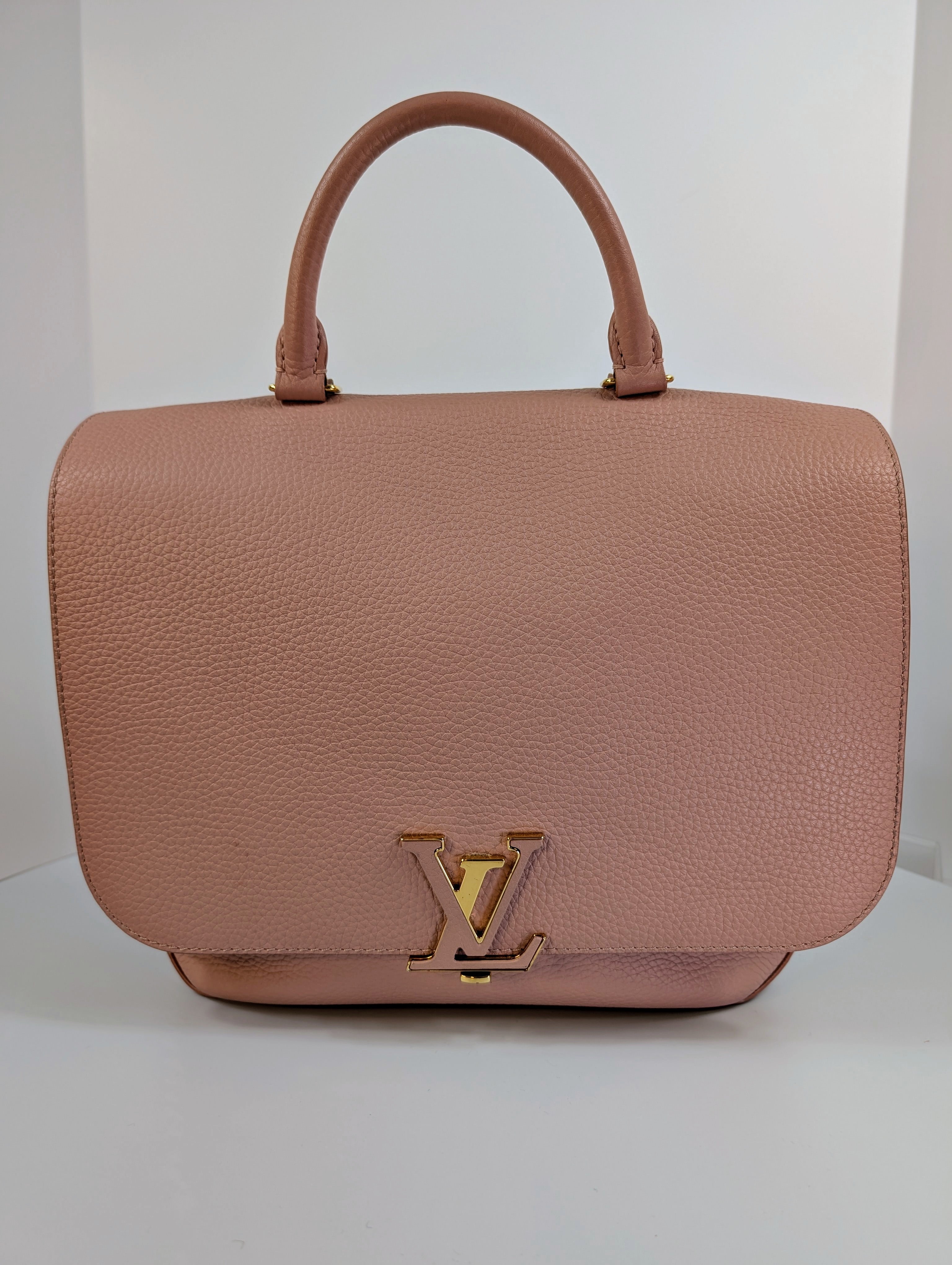 Louis Vuitton Pink Volta Bag in Taurillon Leather and Top Handle Bag