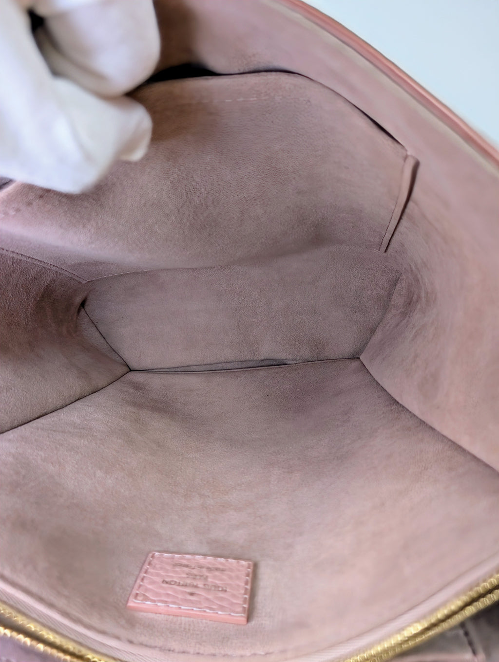 Louis Vuitton Pink Volta Bag in Taurillon Leather and Top Handle Bag