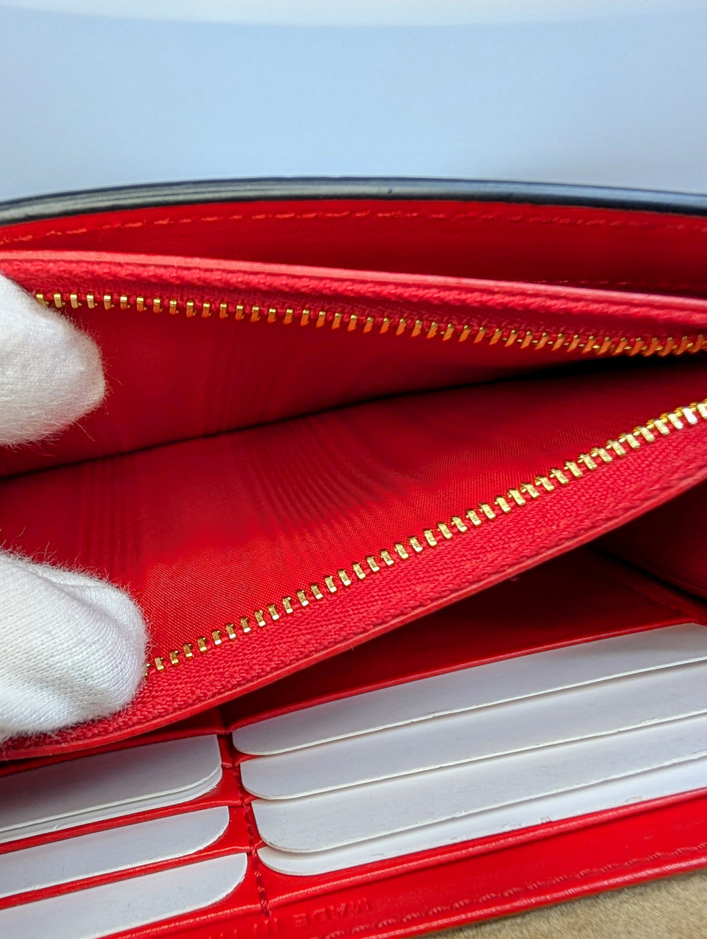 Christian Louboutin Gold "Sweet Charity" Clutch with Chain