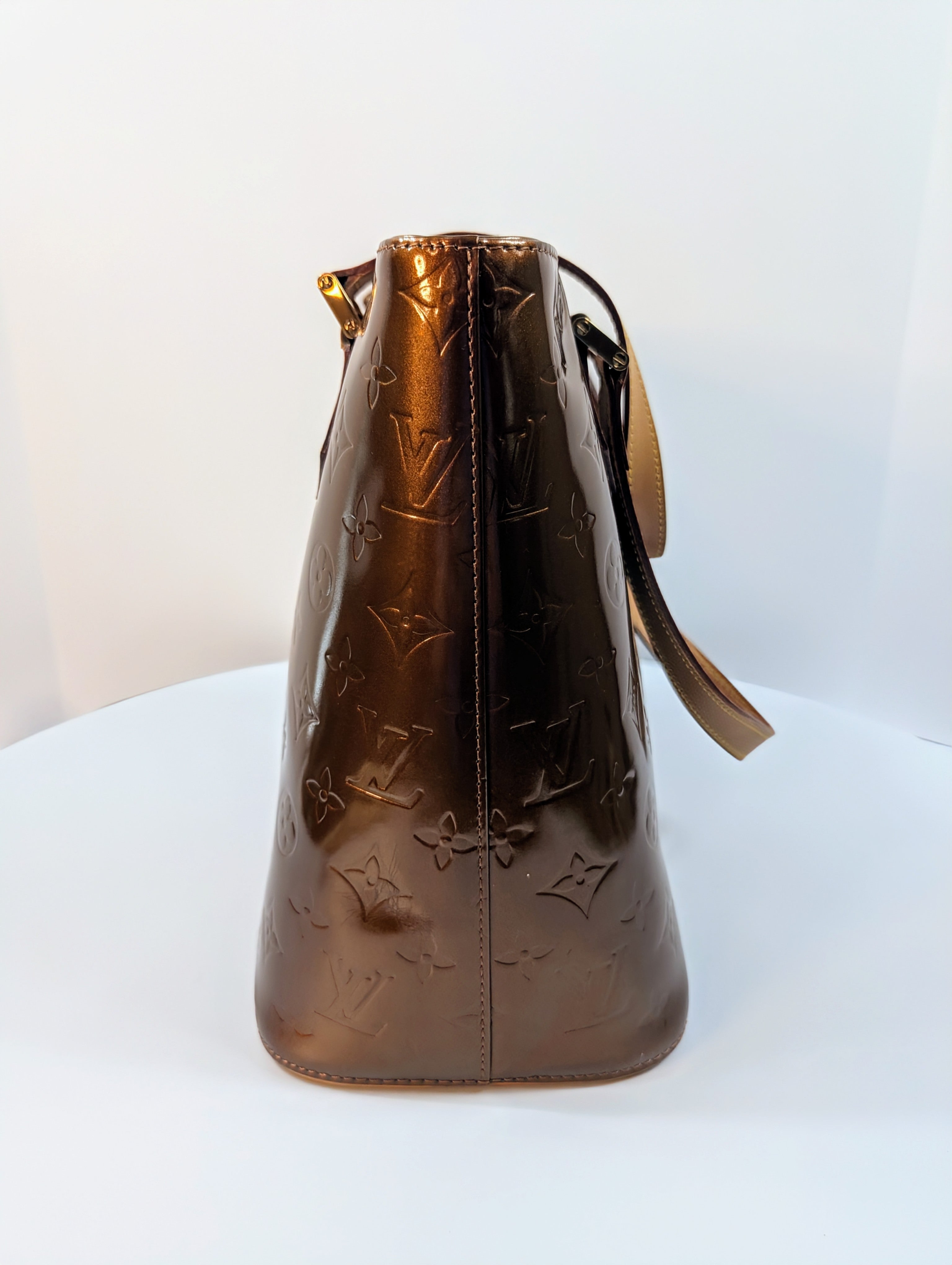 Louis Vuitton Houston Tote Bag in Copper Monogram Vernis Leather