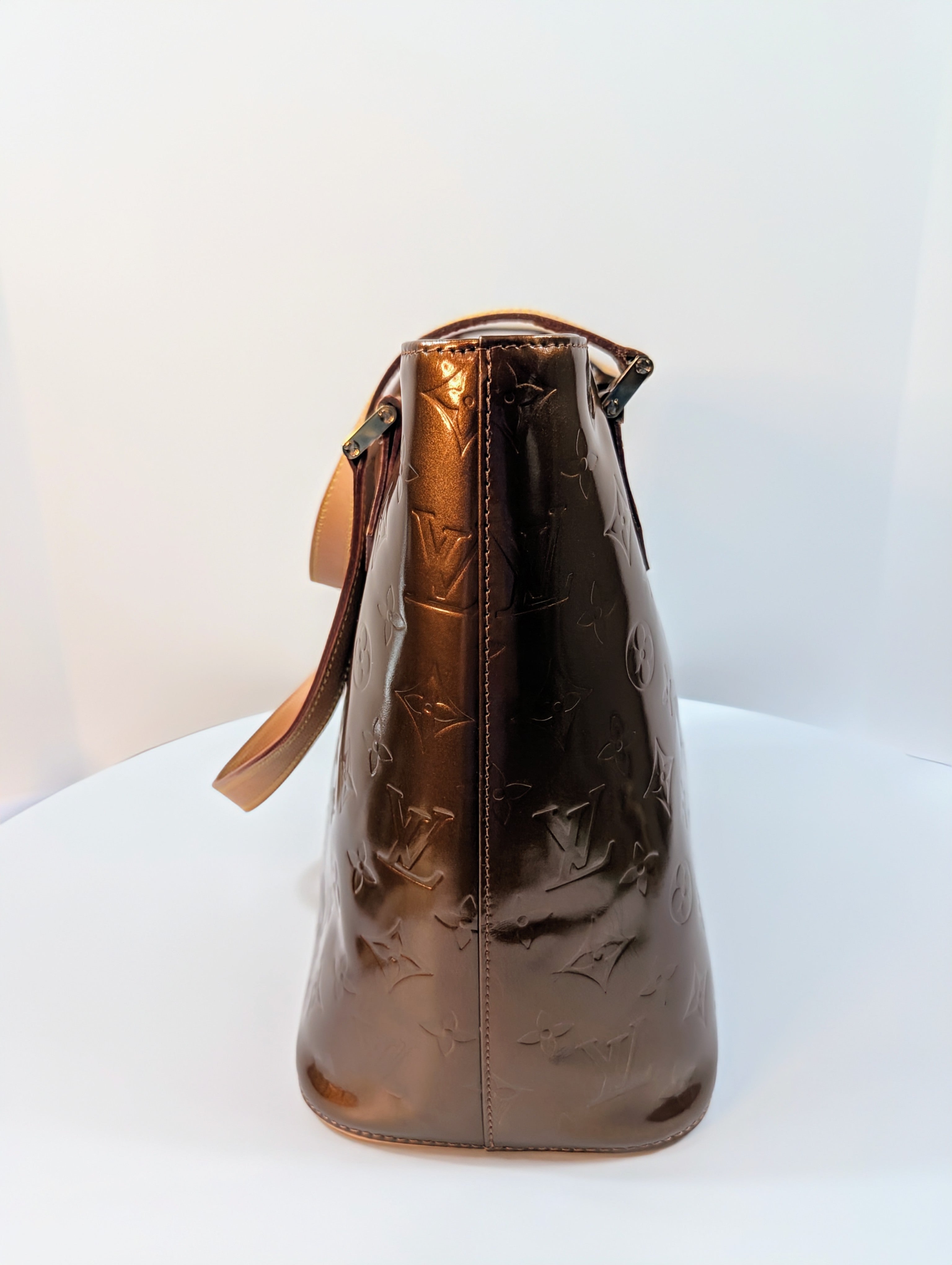 Louis Vuitton Houston Tote Bag in Copper Monogram Vernis Leather