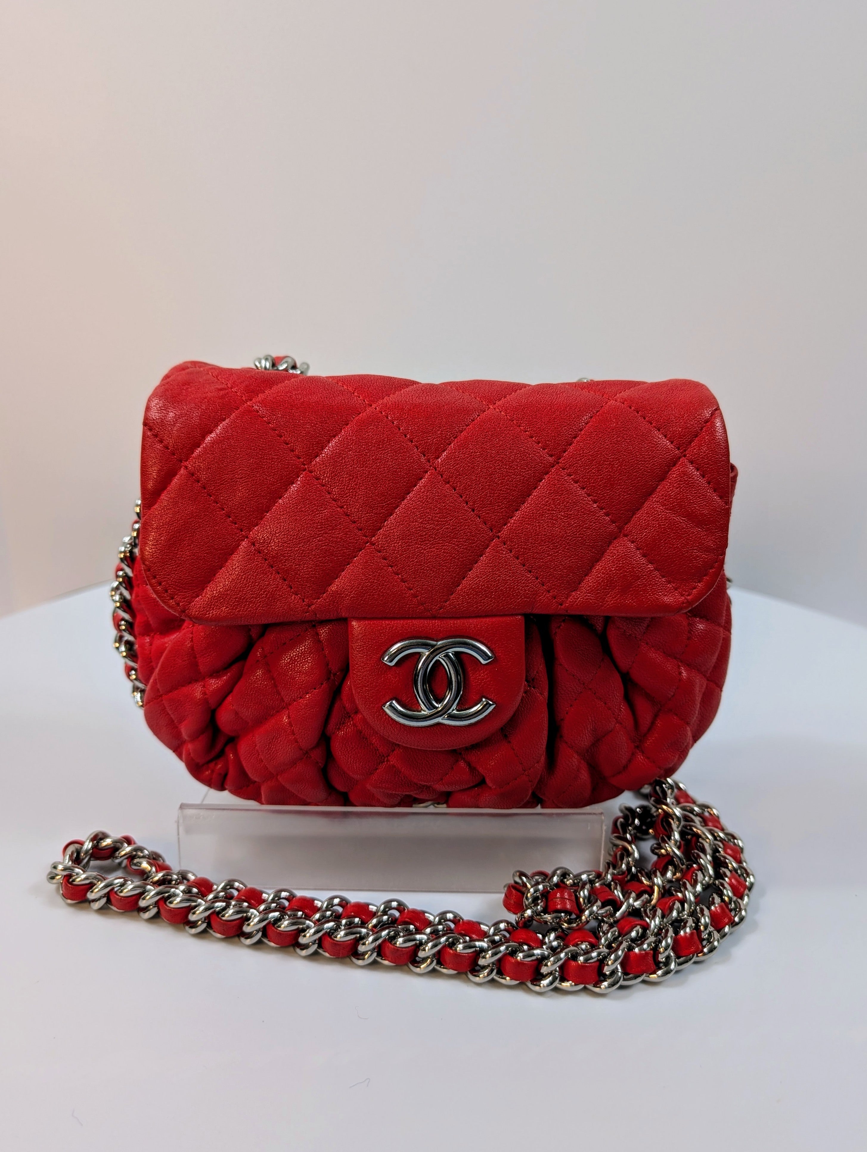 Chanel Rare Red Chain Around Mini Bag