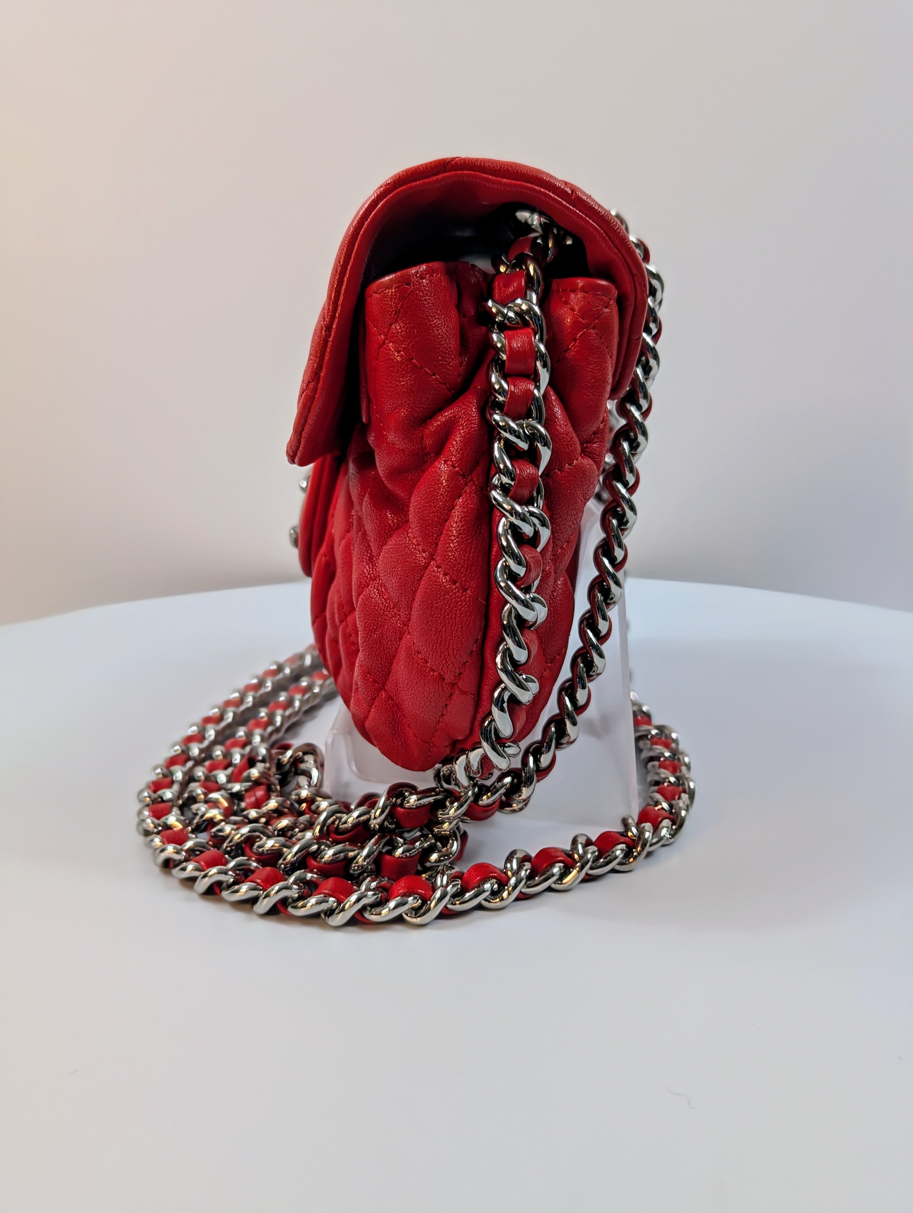Chanel Rare Red Chain Around Mini Bag