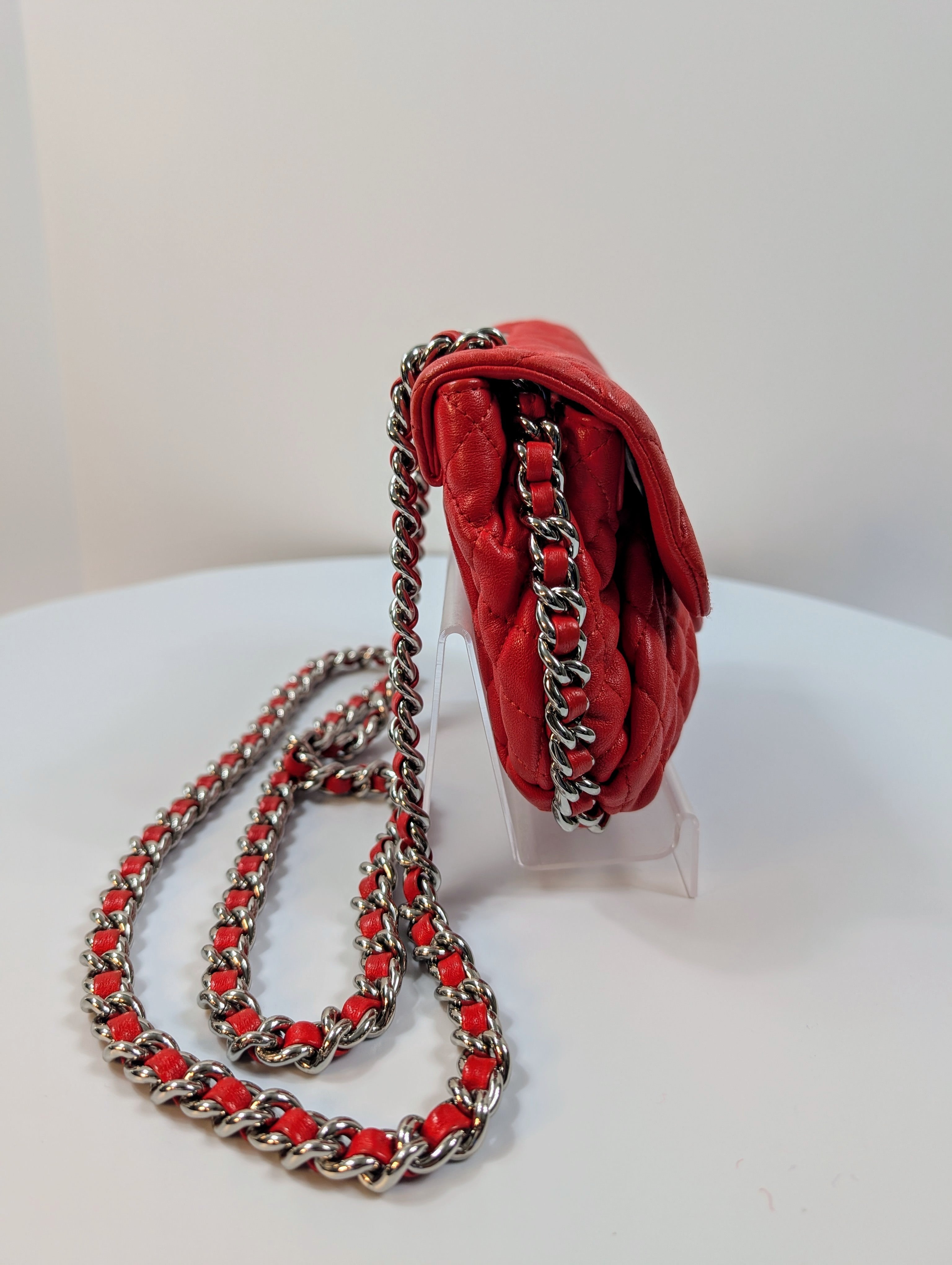 Chanel Rare Red Chain Around Mini Bag